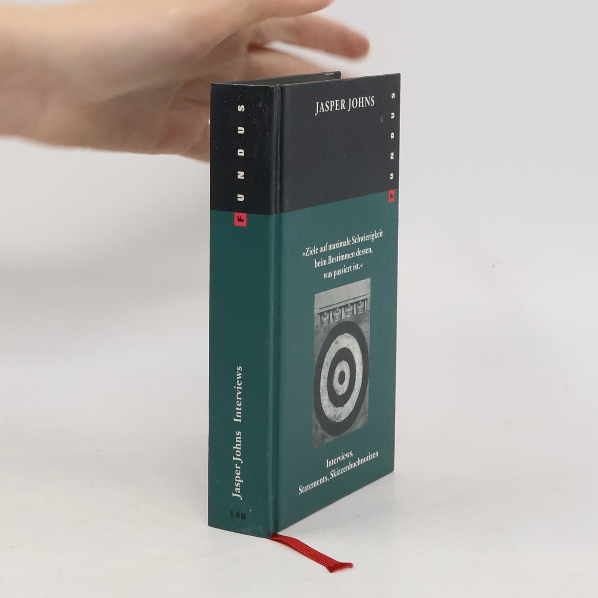 Jasper Johns "Ziele auf maximale Schwierigkeit beim Bestimmen dessen, was passiert ist"