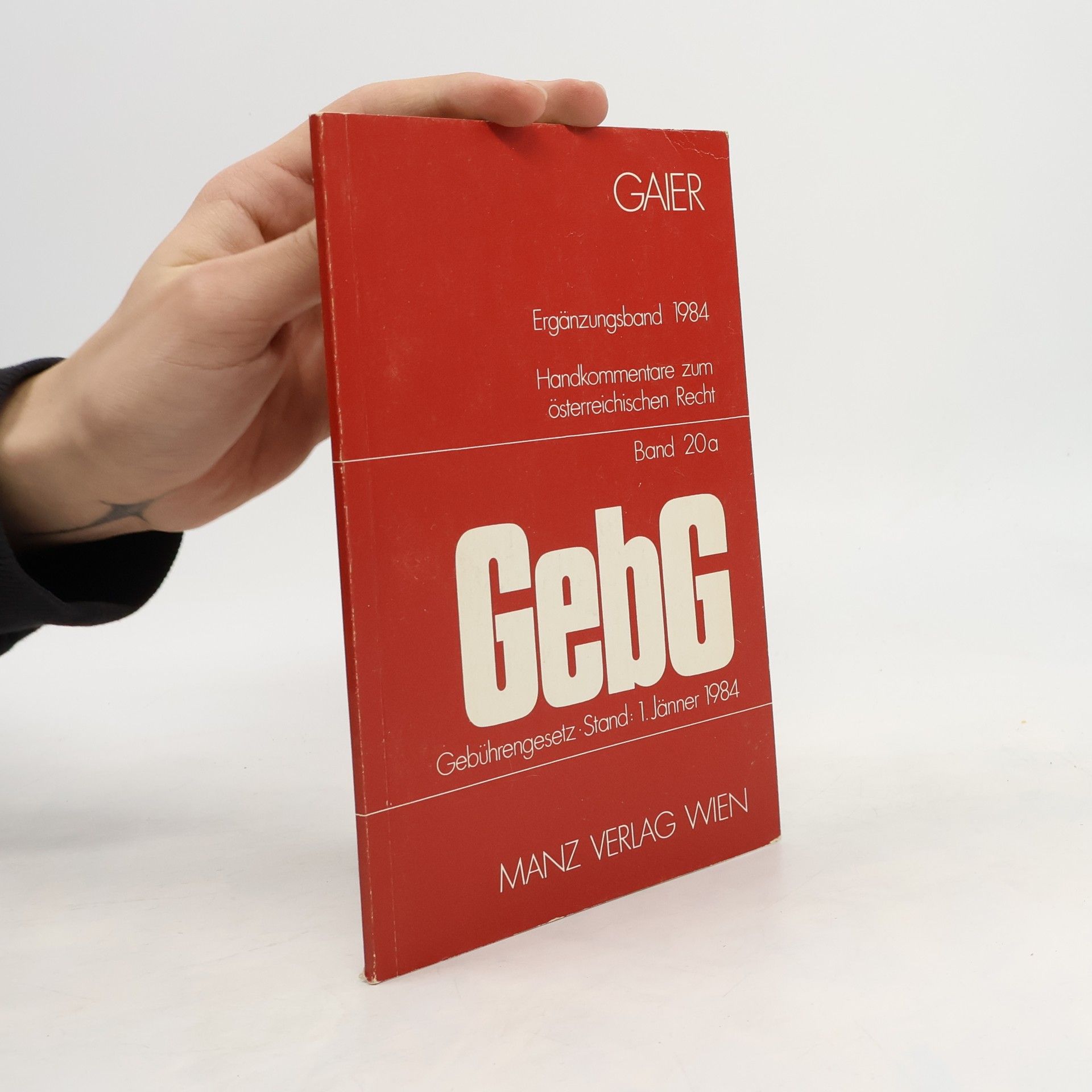 Richard Gaier Gebührengesetz