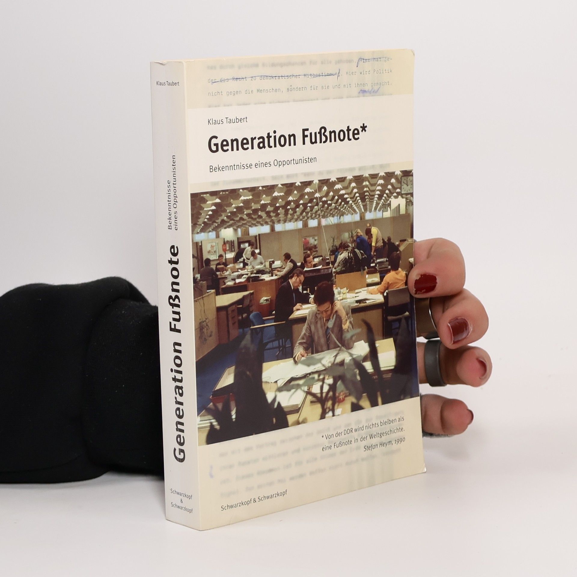 Klaus Taubert Generation Fußnote*