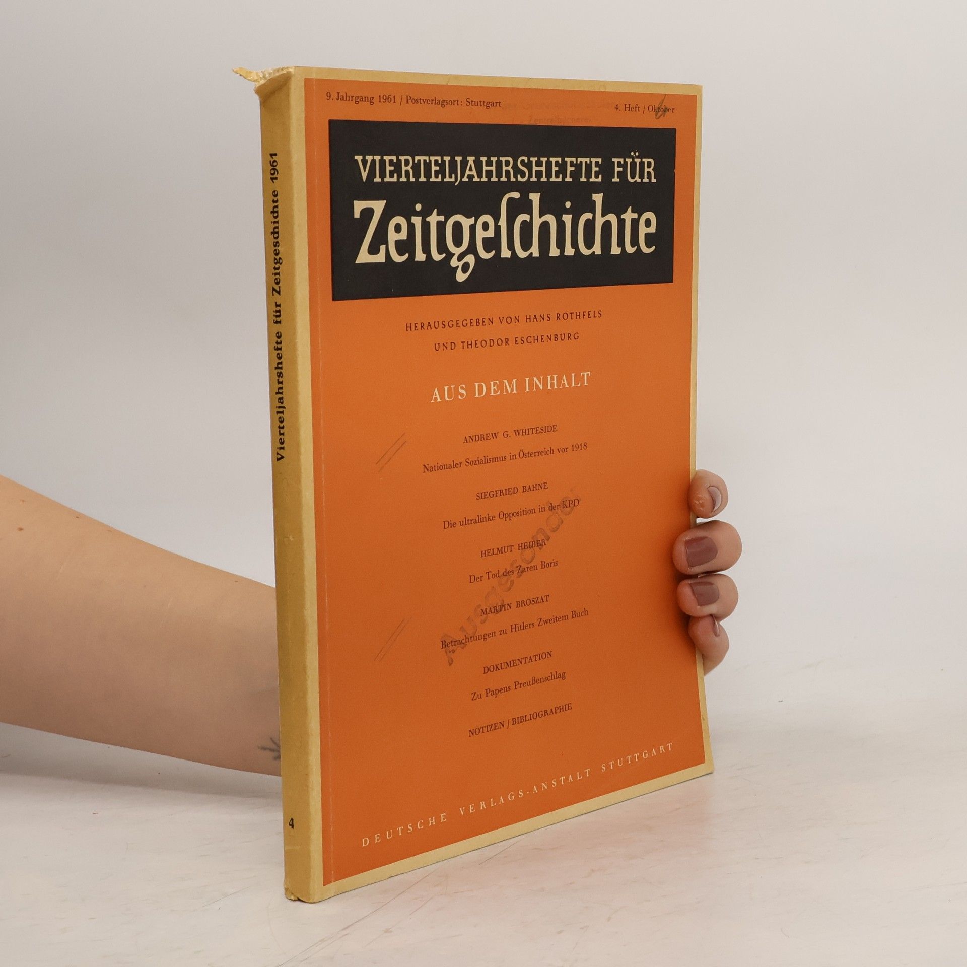 Autorenkollektiv Vierteljahreshefte für Zeitgeschichte 2