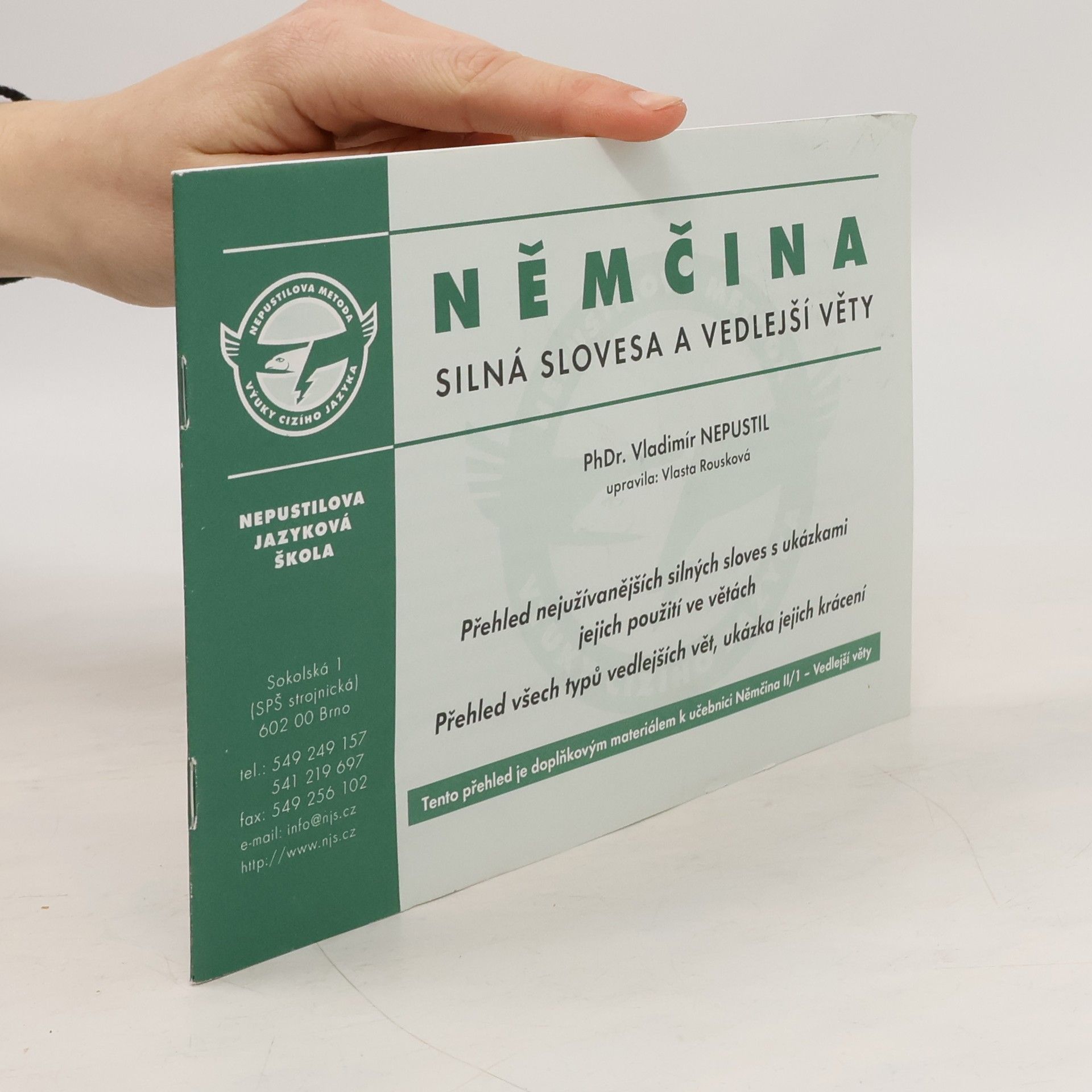 Němčina silná slovesa a vedlejší věty