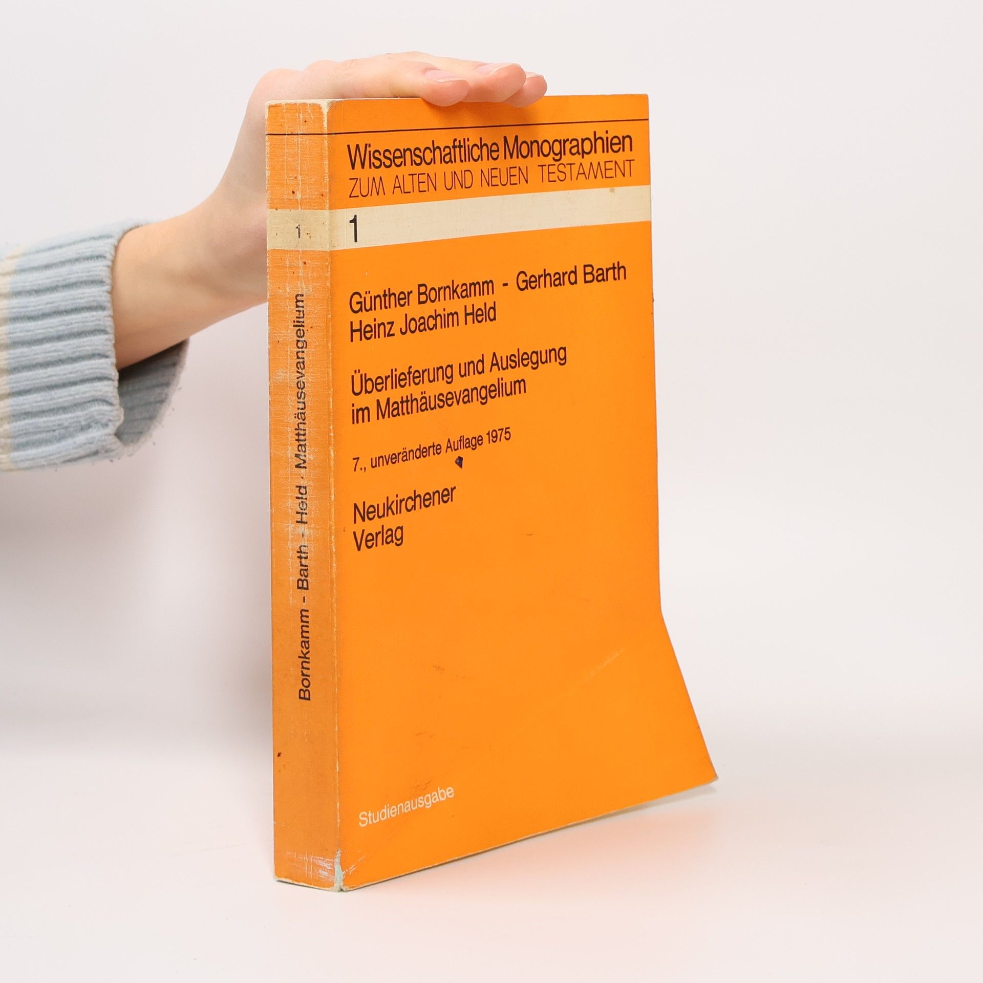 Überlieferung und Auslegung im Matthäusevangelium 1