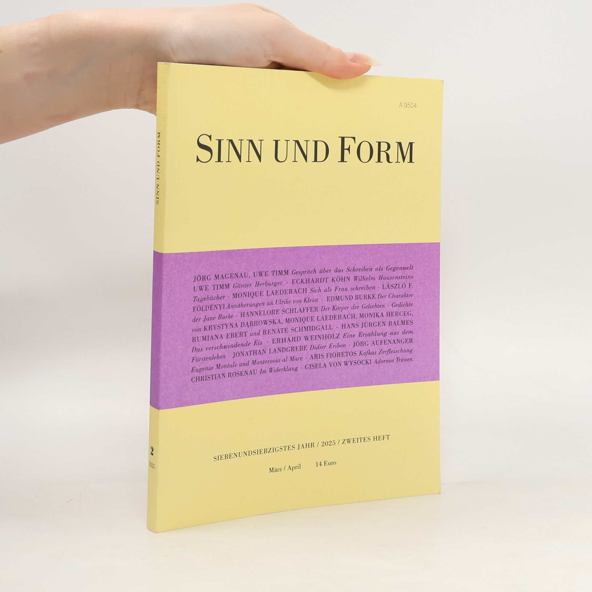 Sinn und Form 2/2025