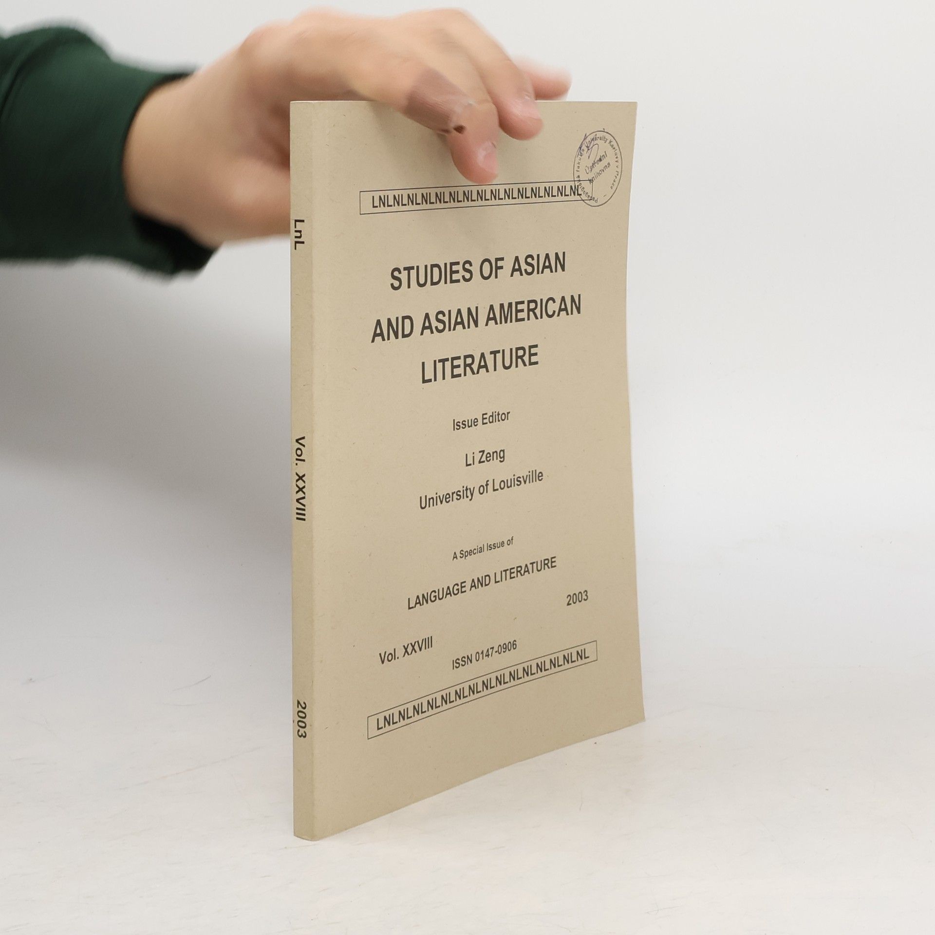 Li Zeng Studies of Asian and Asian American Literature XXVIII