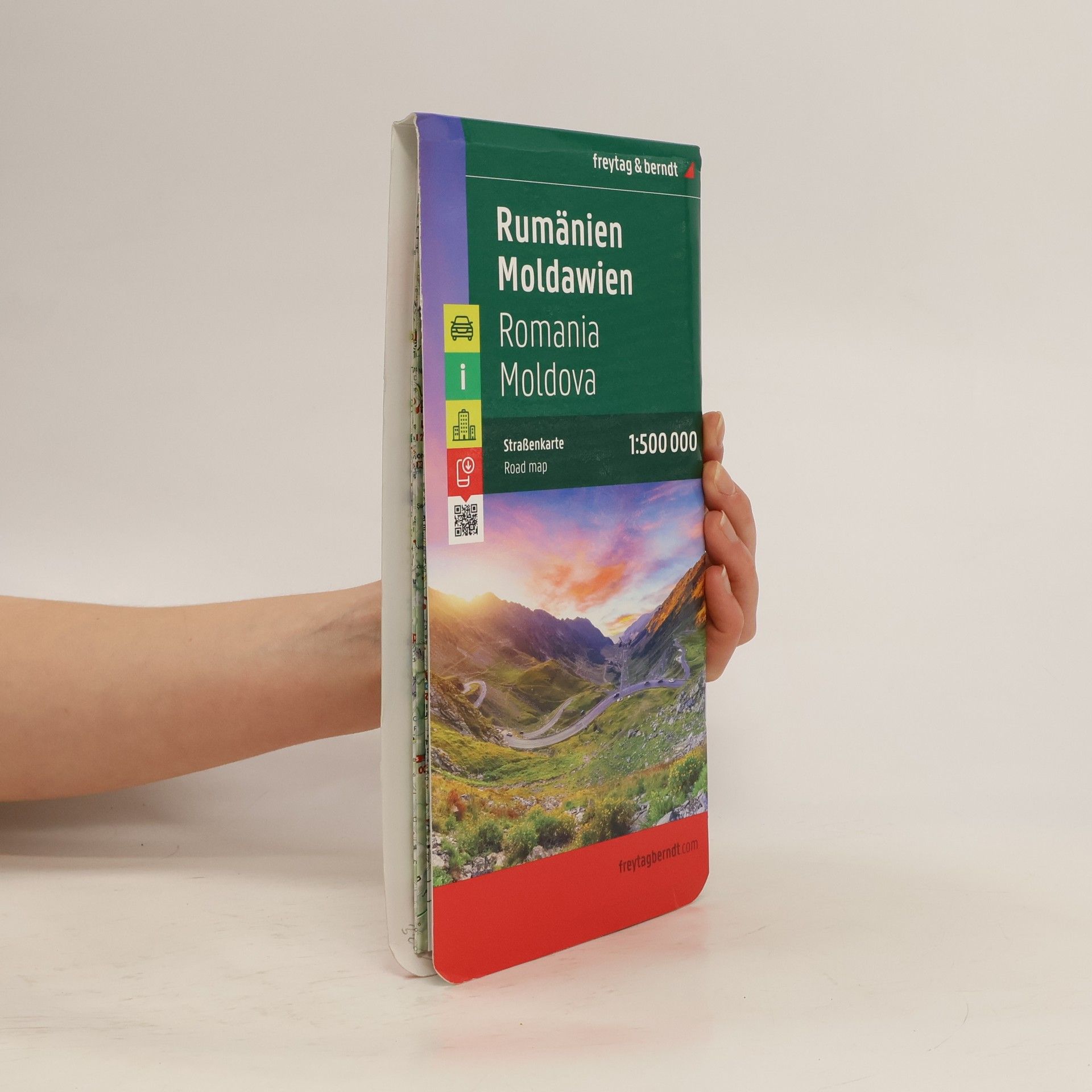 Collectif d'auteurs Freytag & Berndt Autokarte Rumänien, Moldawien. Romania, Moldova