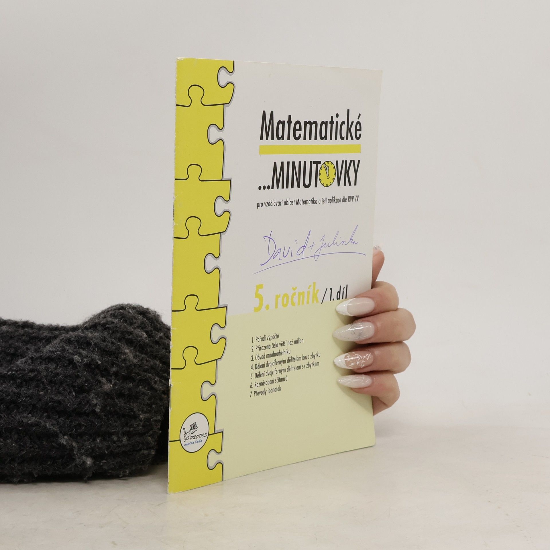 Josef Molnár Matematické ...minutovky 5. ročník / 1. díl