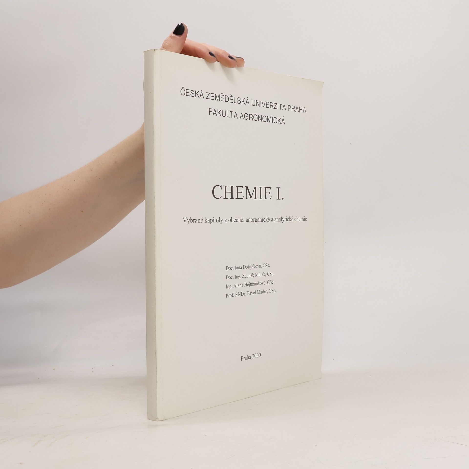 Jana Dolejšková Chemie I.