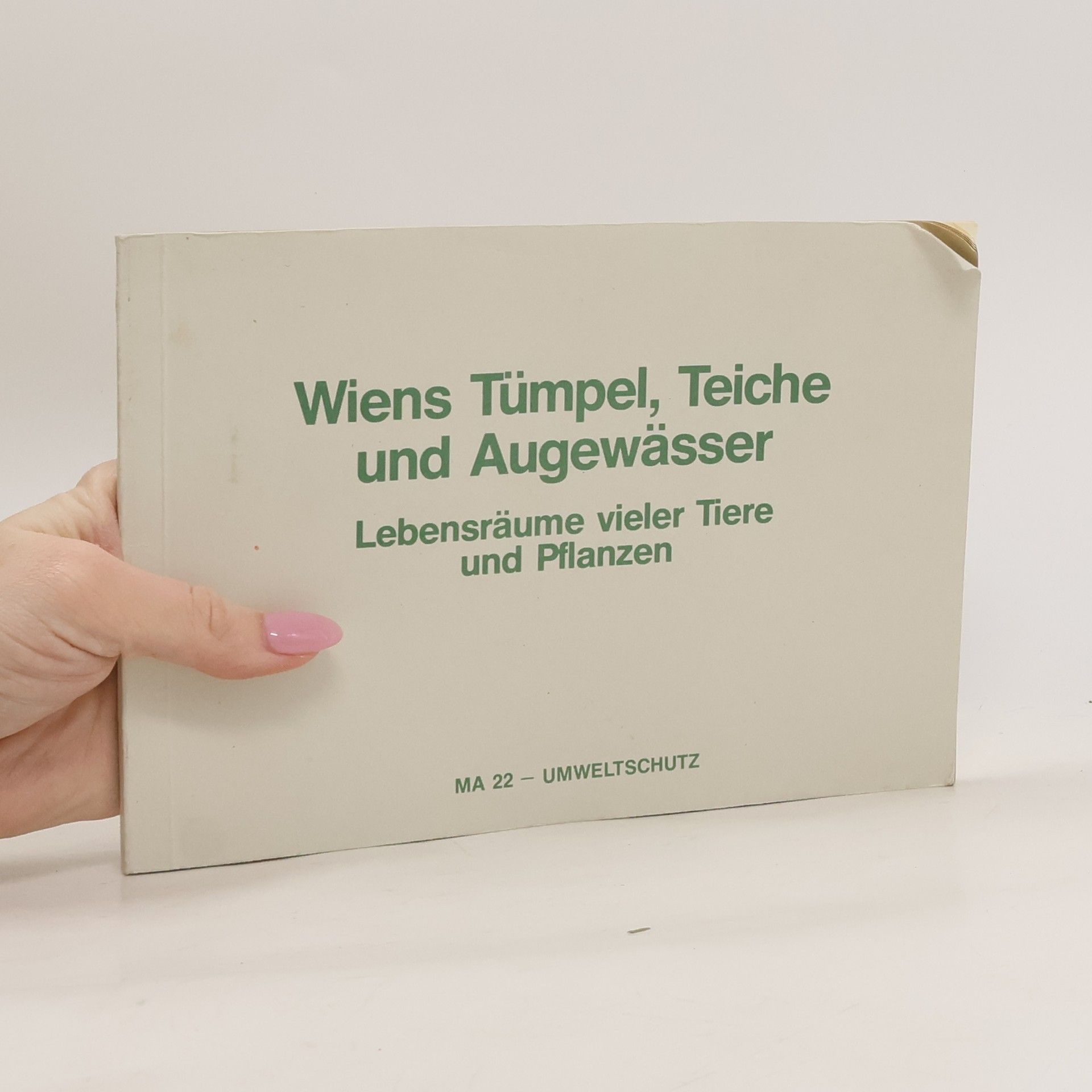 Collectif d'auteurs Wiens Tümpel, Teiche und Augewässer
