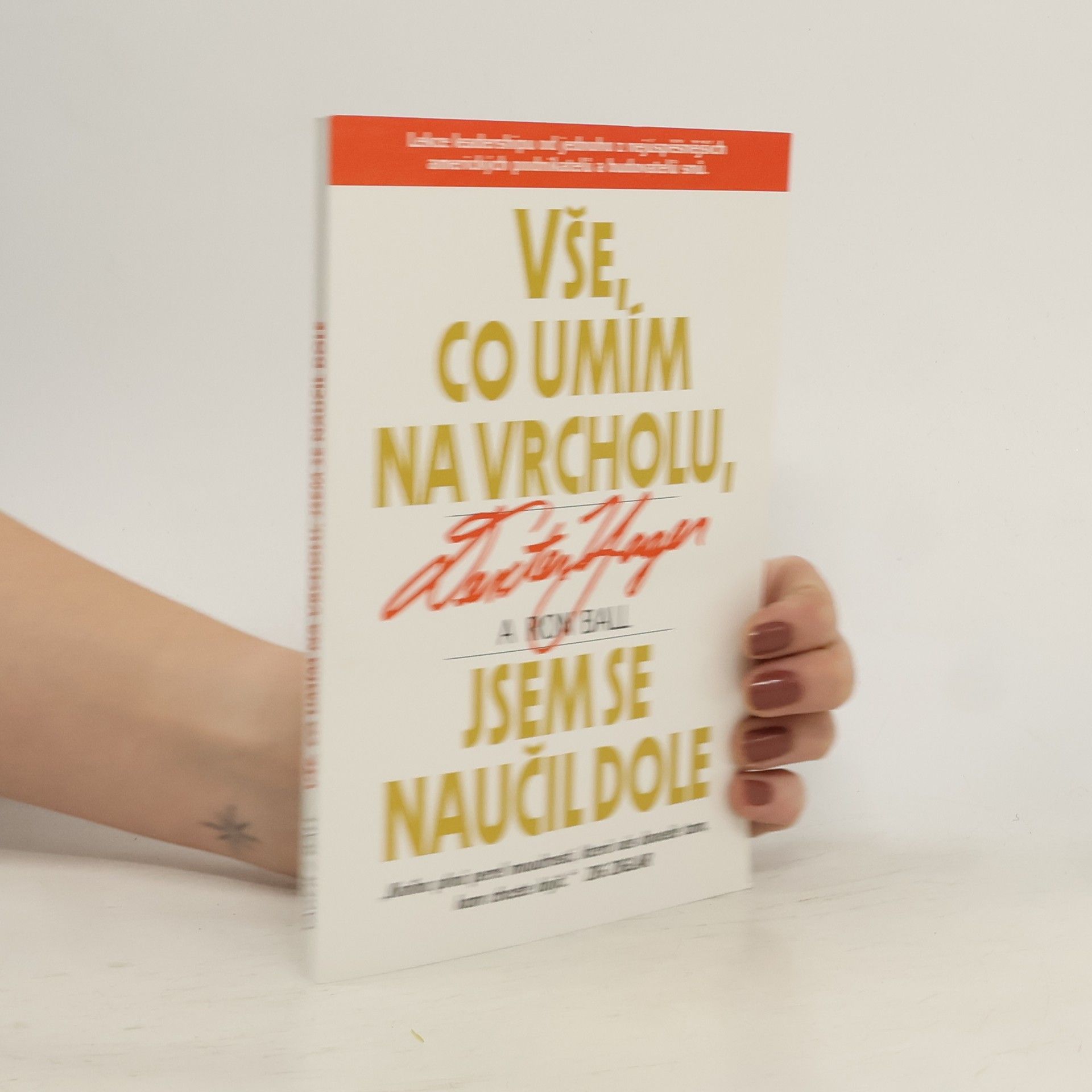 Vše, co umím na vrcholu, jsem se naučil dole