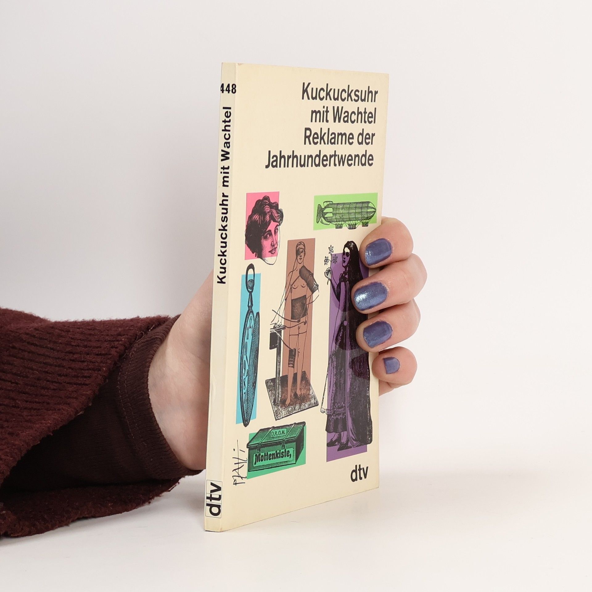 Kuckucksuhr mit Wachtel. Reklame der JahrhundertwendeReklame der Jahrhundertwende