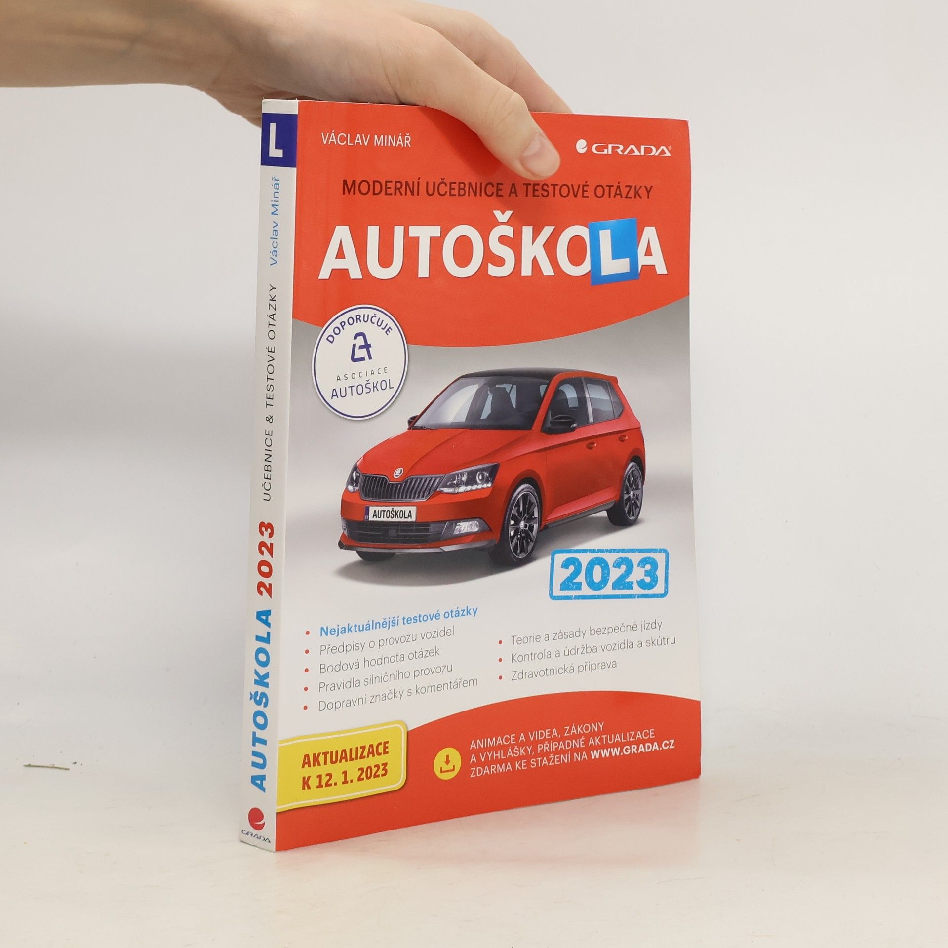 Václav Minář Autoškola: moderní učebnice a testové otázky: 2023