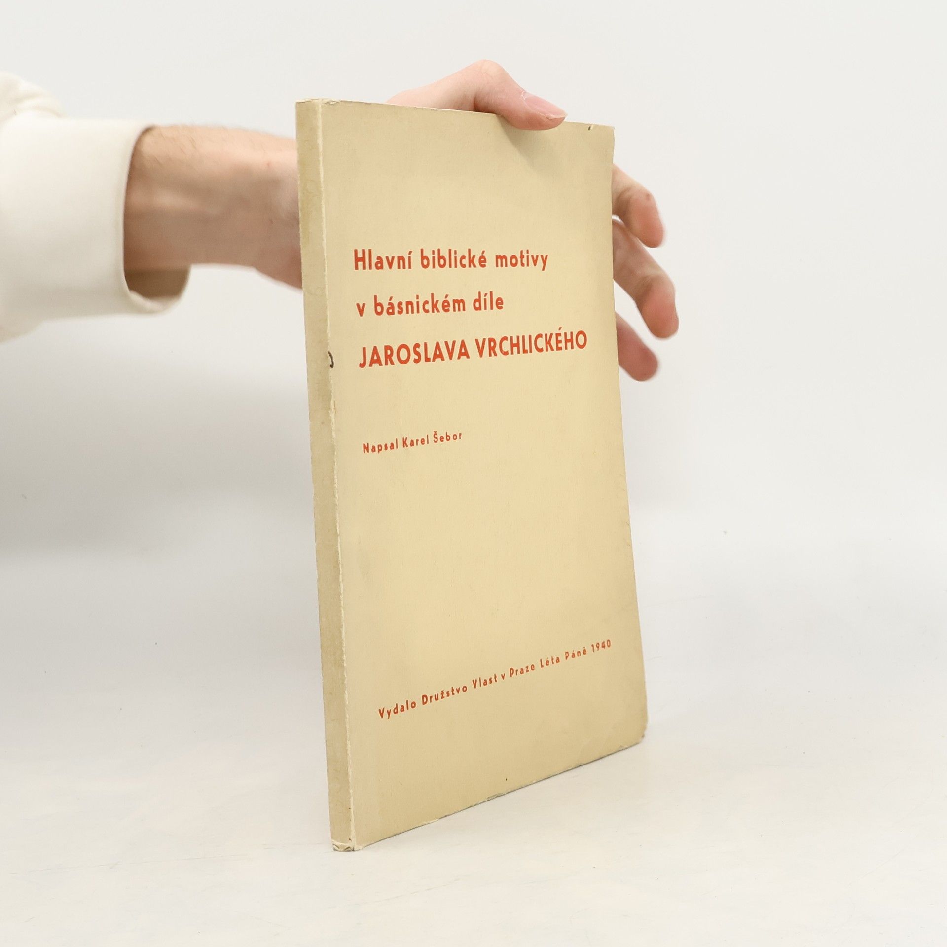 Karel Šebor Hlavní biblické motivy v básnickém díle Jaroslava Vrchlického