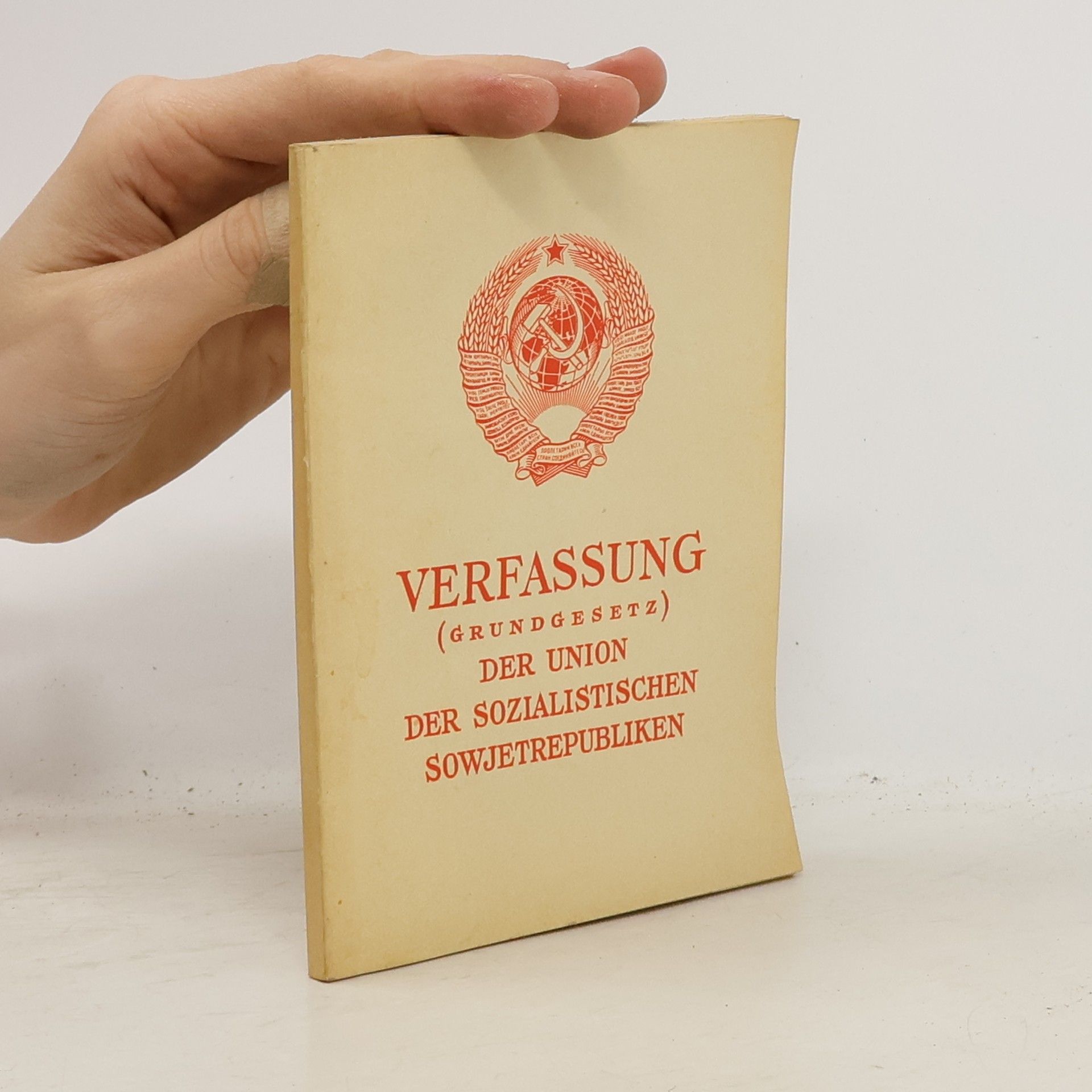 Collectif d'auteurs Verfassung (Grundgesetz). Der Union. Der Sozialistischen Sowjetrepubliken