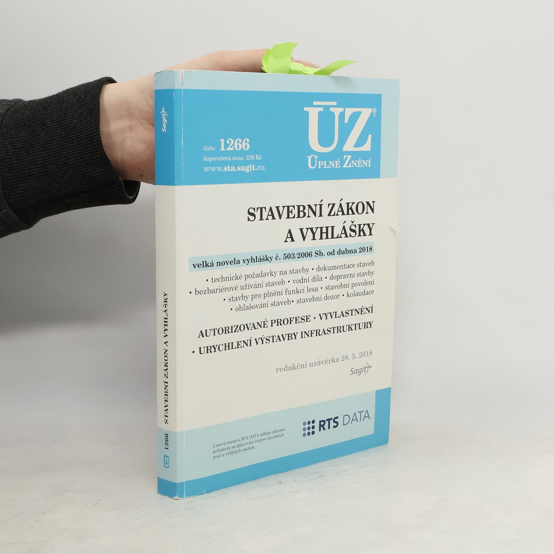 Collectif d'auteurs Stavební zákon, vyhlášky a další předpisy. ÚZ č. 1266