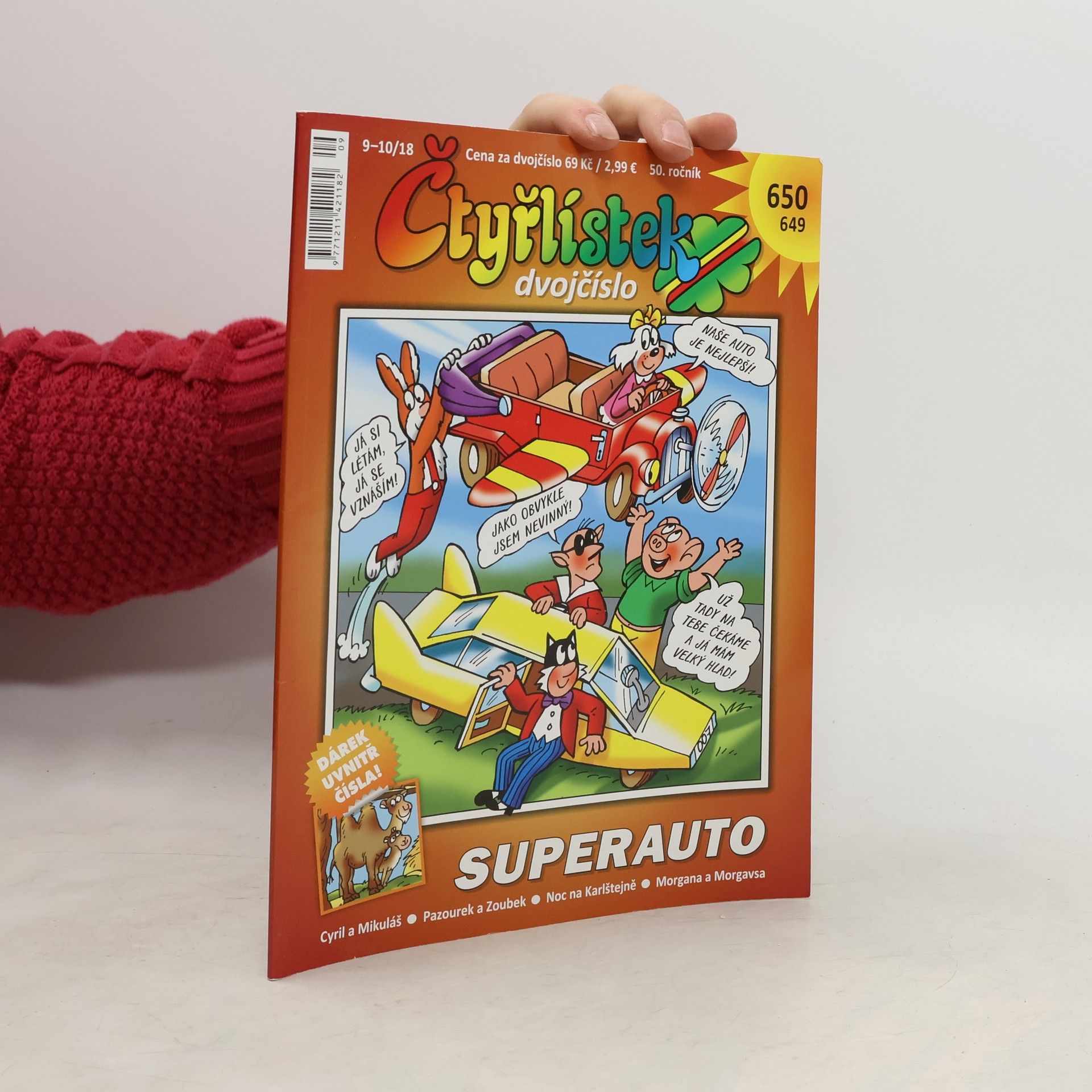 Kolektiv autorů Čtyřlístek dvojčíslo 649-650, 9-10/2018