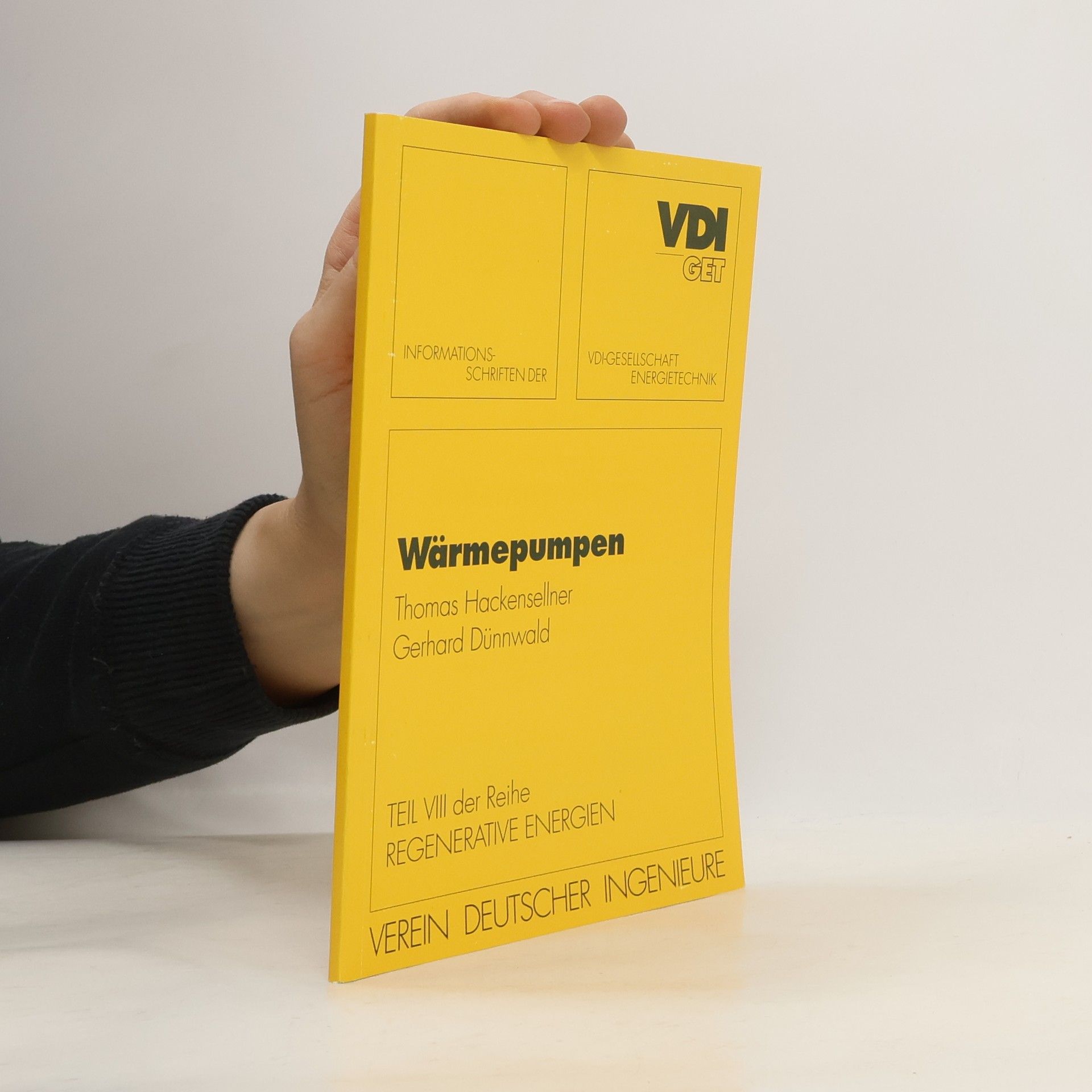 Thomas Hackensellner Regenerative Energien - 8: Wärmepumpen