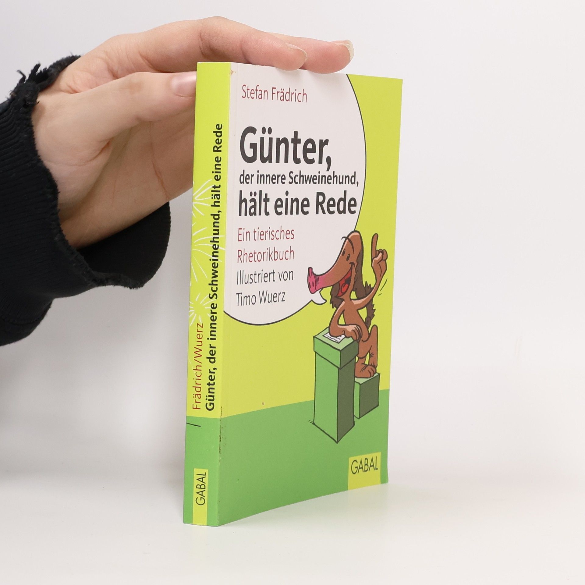 Stefan Frädrich Günter, der innere Schweinehund, hält eine Rede