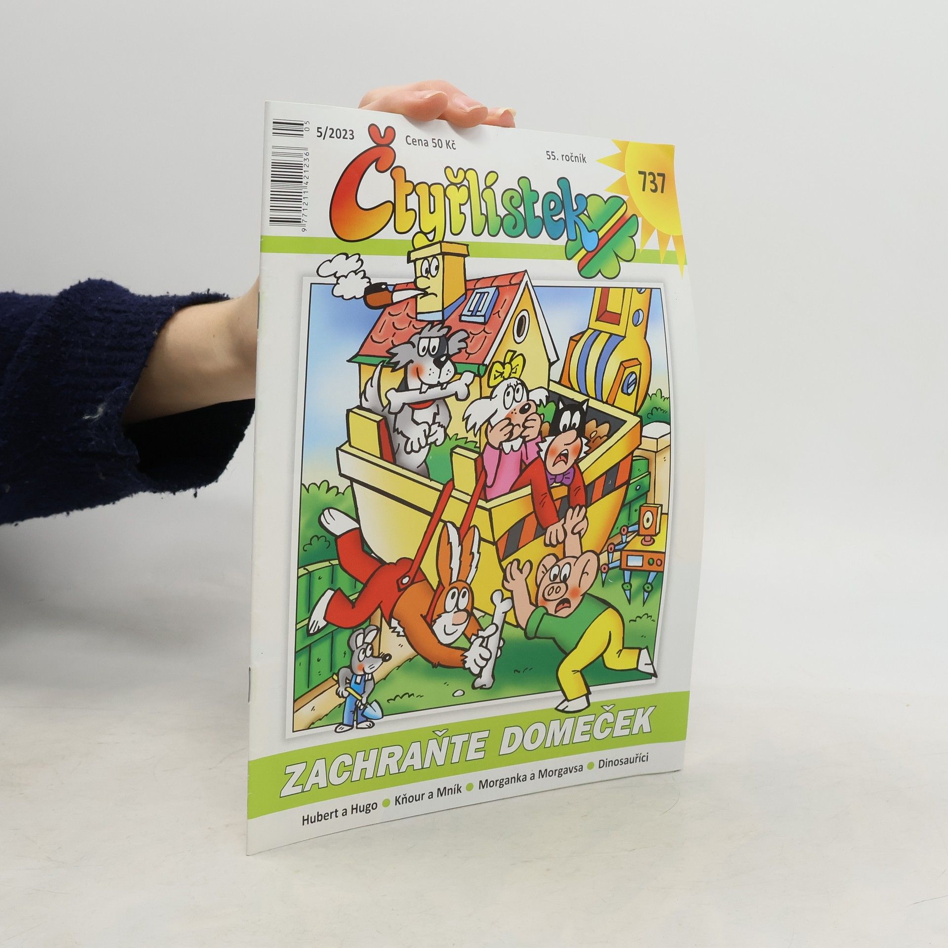 Various authors Čtyřlístek 737. 5/2023. Zachraňte domeček