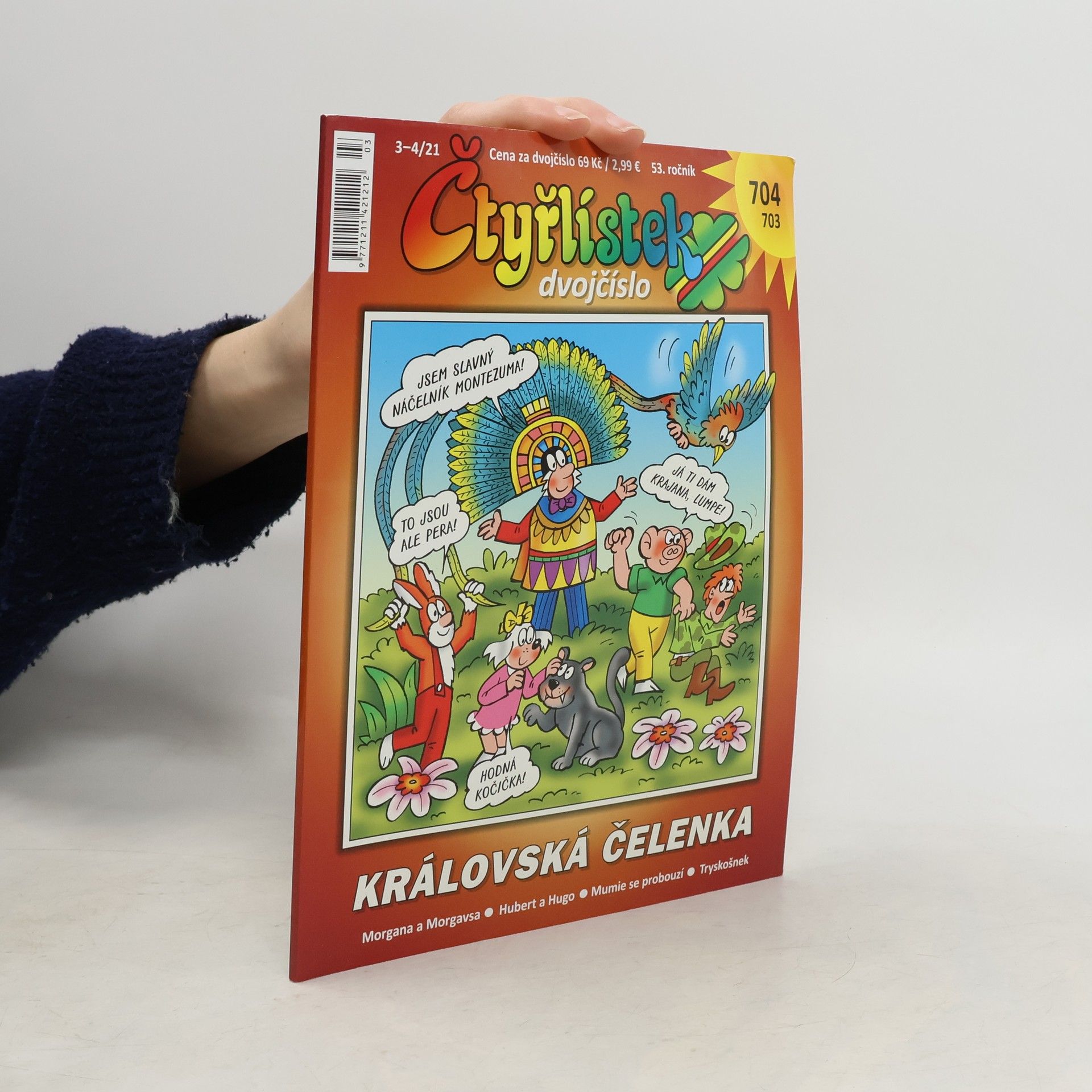 Kolektiv autorů Čtyřlístek dvojčíslo 703/704 - Královská čelenka