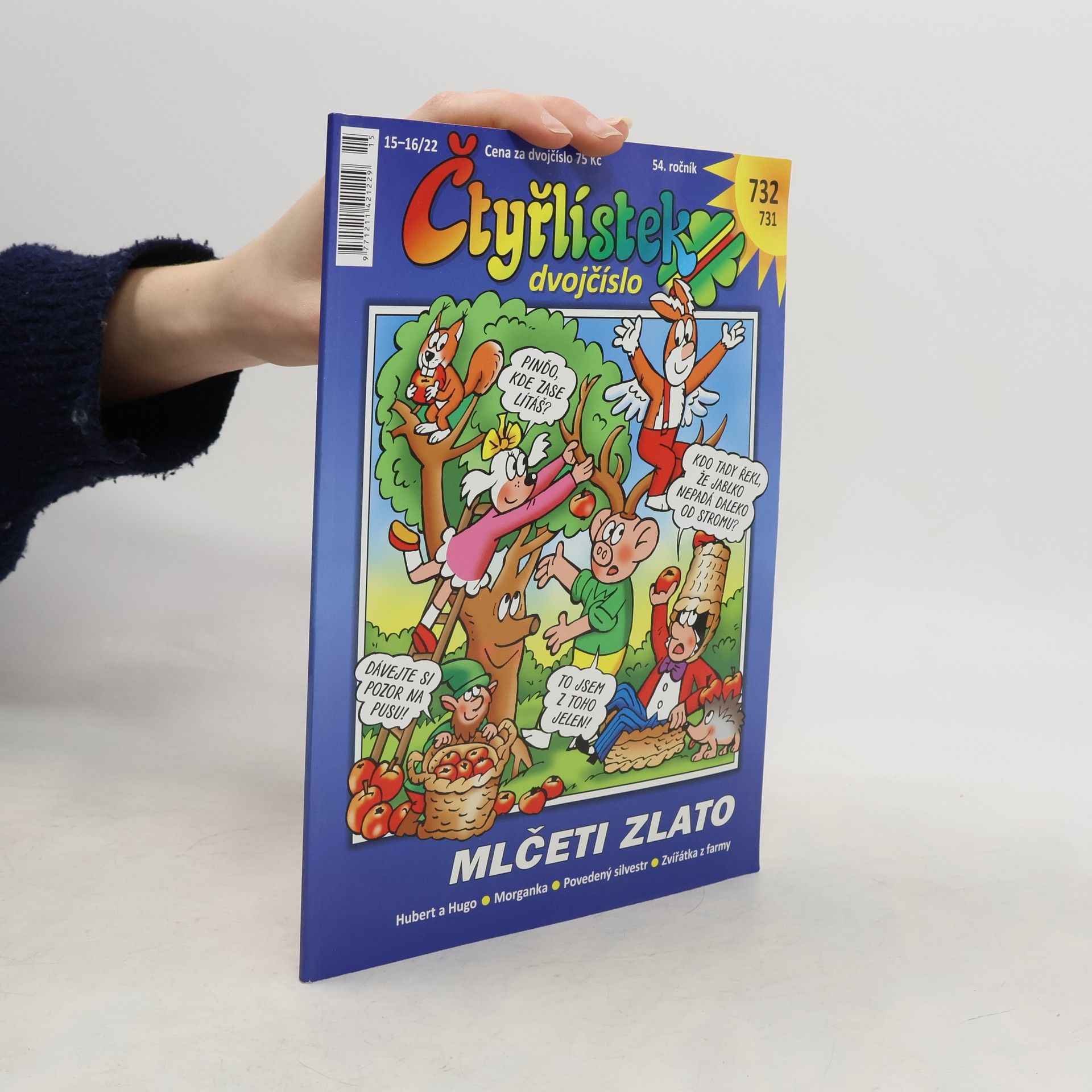 Čtyřlístek dvojčíslo 731/732: Mlčeti zlato. 15-16/2022