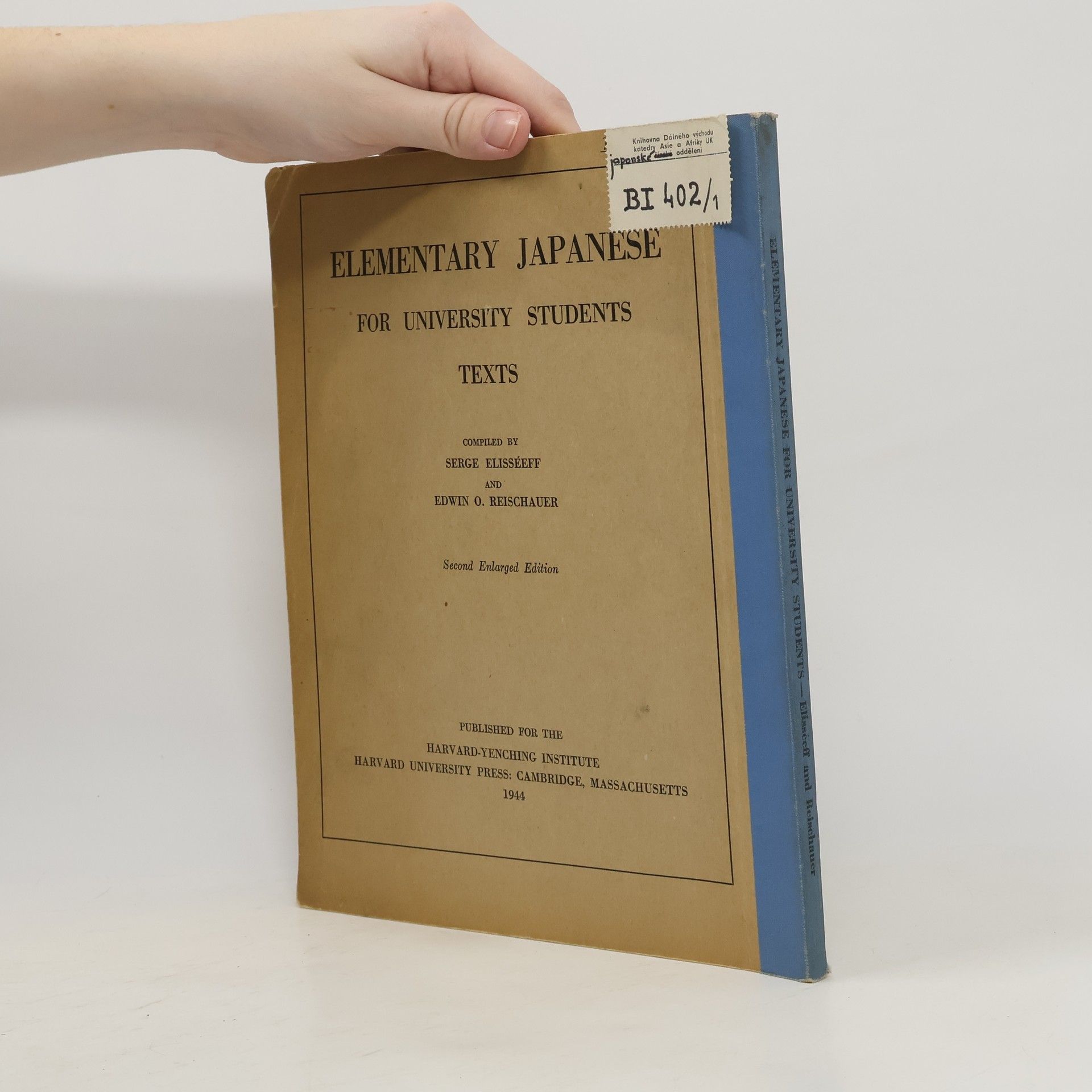 Serge Elisséeff Elementary Japanese for College Students