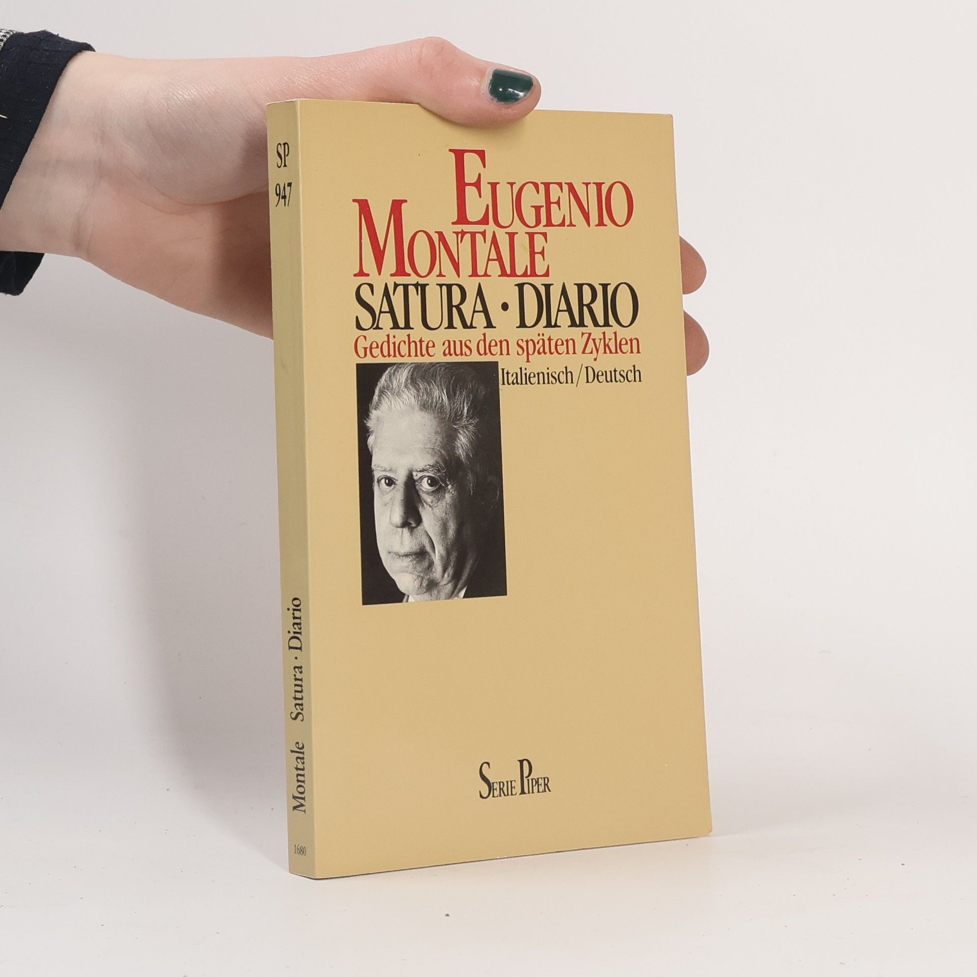 Eugenio Montale Serie Piper: Satura. Diario.