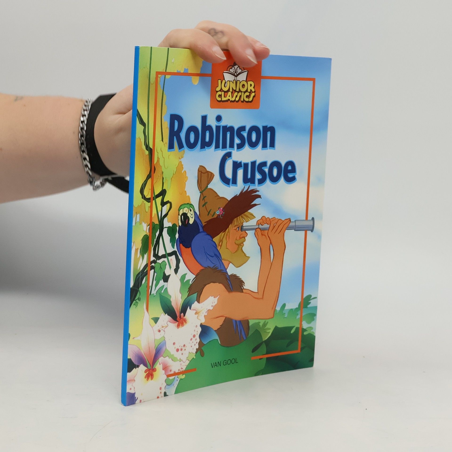 Junior Classics: Robinson Crusoe; de roman van Daniel Defoe naverteld voor jongen lezers