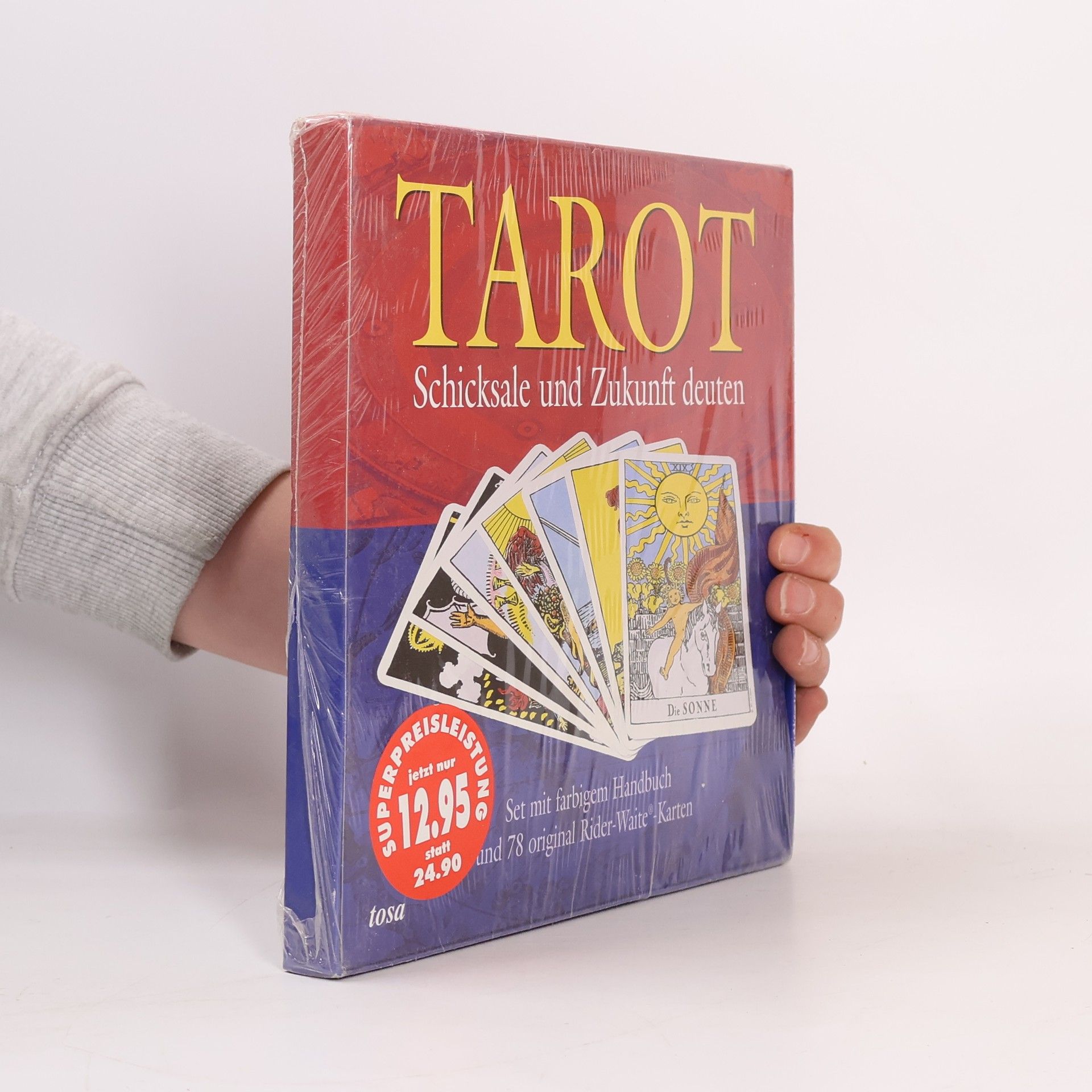 Tarot: Set mit farbigem Handbuch und 78 Original Rider-Waite-Karten