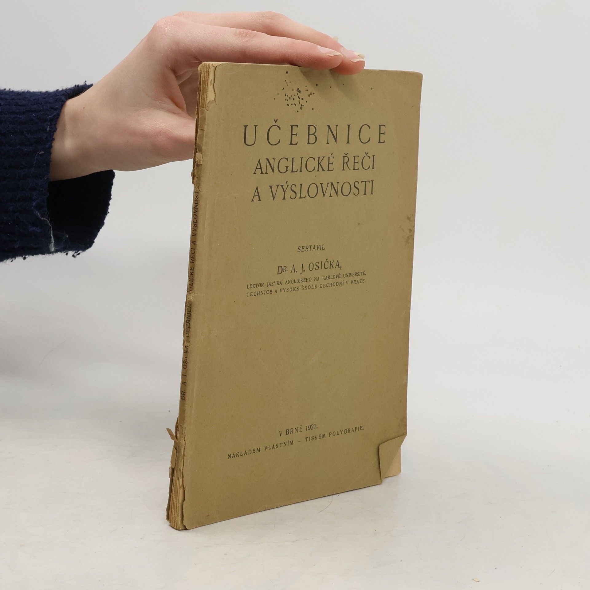 Antonín Osička Učebnice anglické řeči a výslovnosti