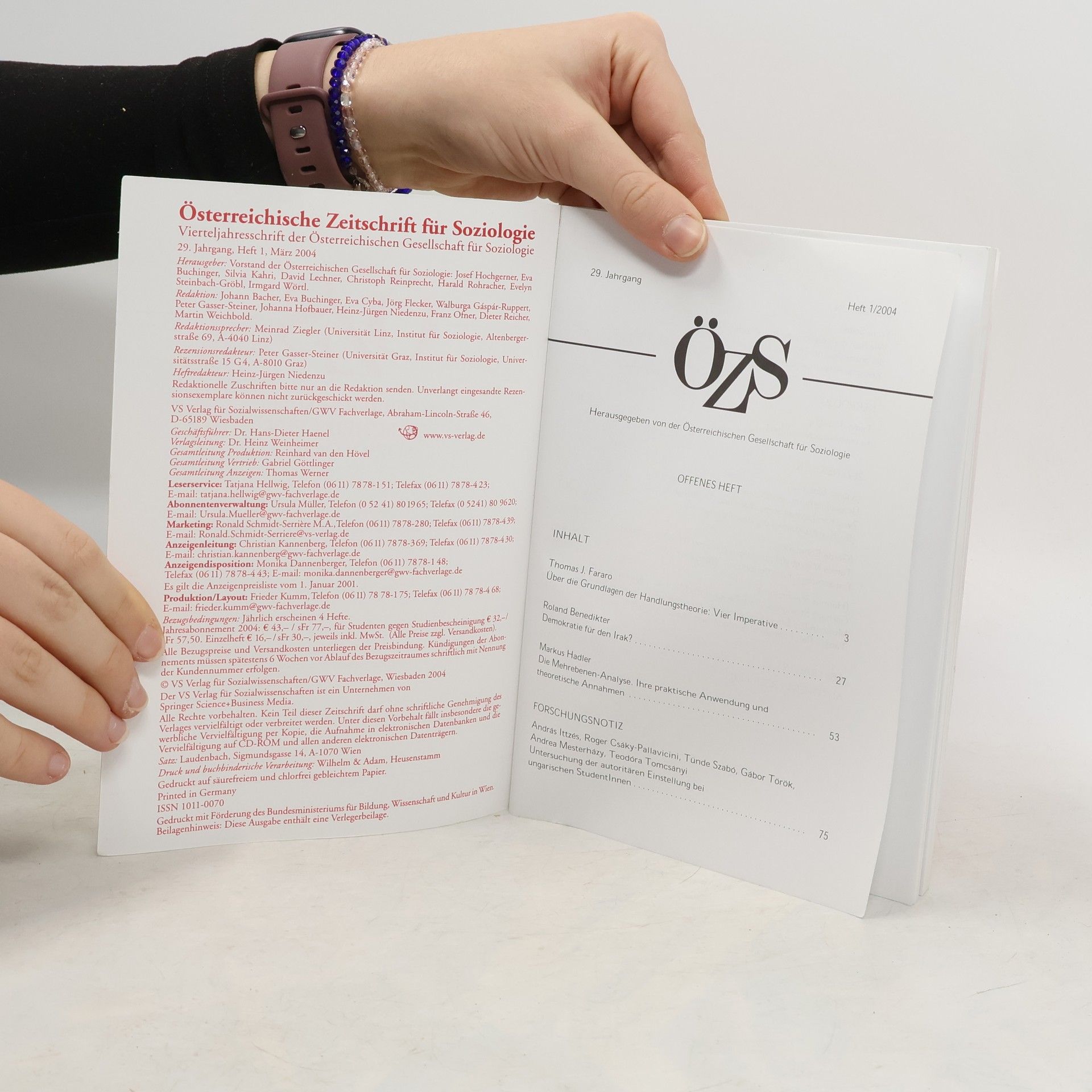 Autorenkollektiv Österreichische Zeitschrift für Soziologie