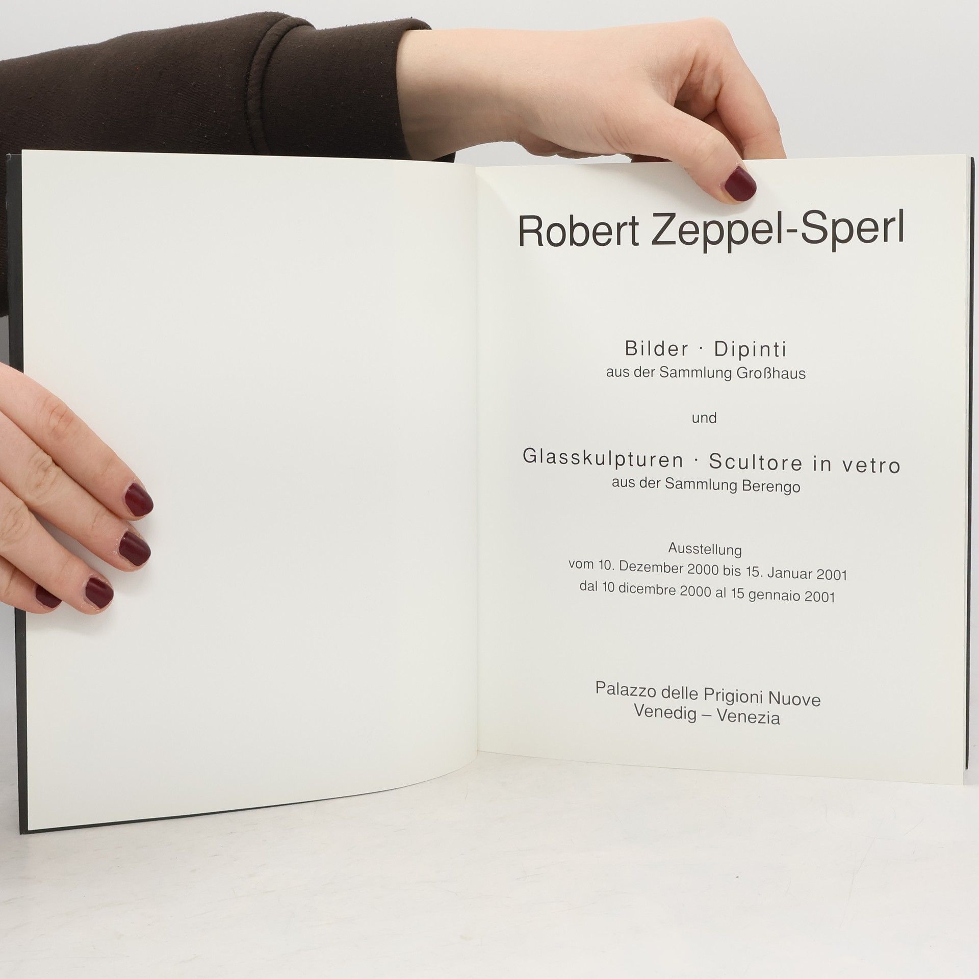Robert Zeppel-Sperl Bilder aus der Sammlung Großhaus und Glasskulpturen aus der Sammlung Berengo