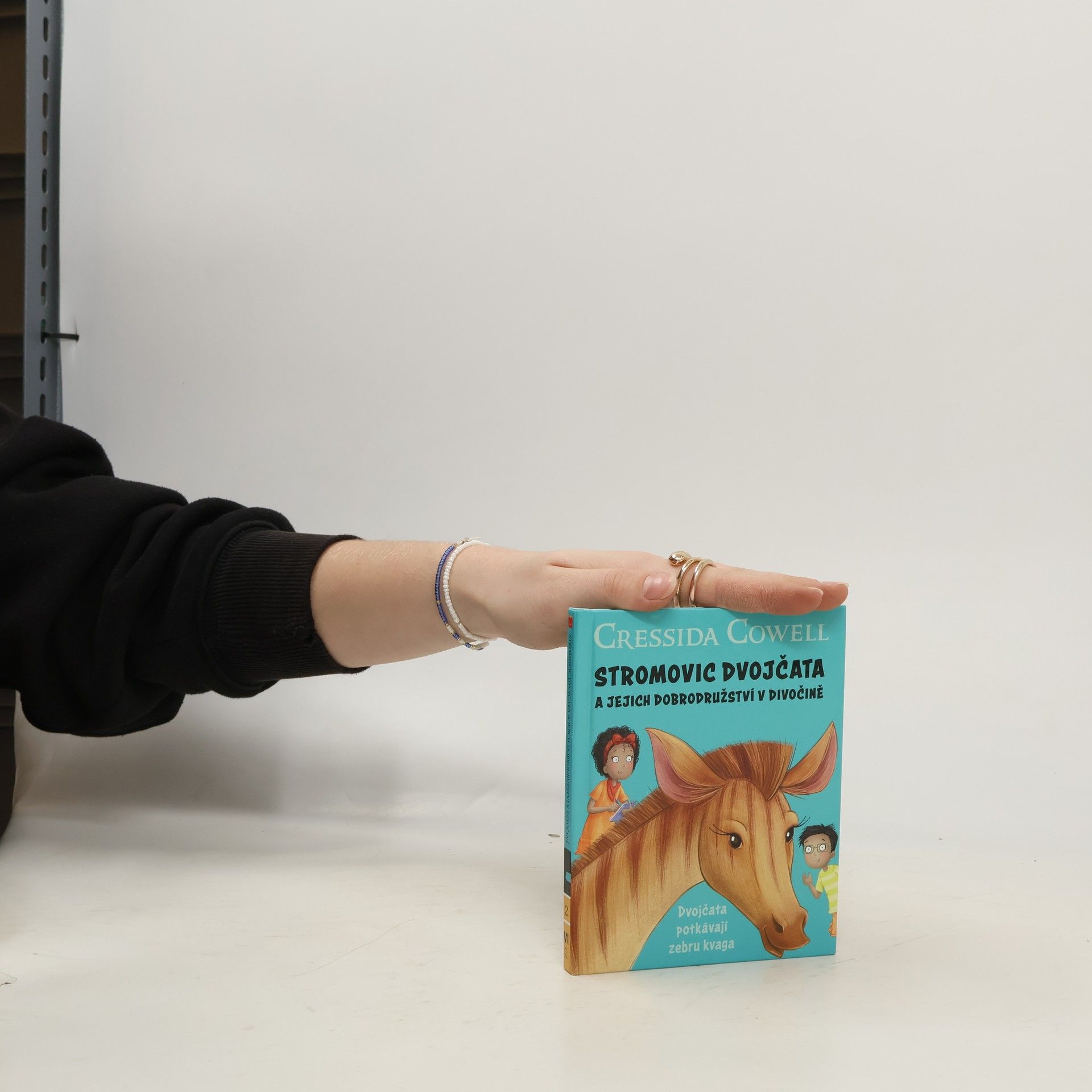 Cressida Cowell Stromovic dvojčata a jejich dobrodružství v divočině. Dvojčata potkávají zebru kvaga