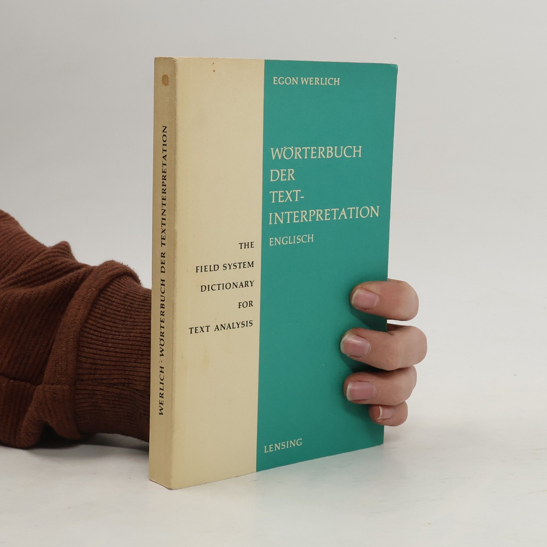 Egon Werlich Wörterbuch der Textinterpretation = The field system dictionary for text analysis