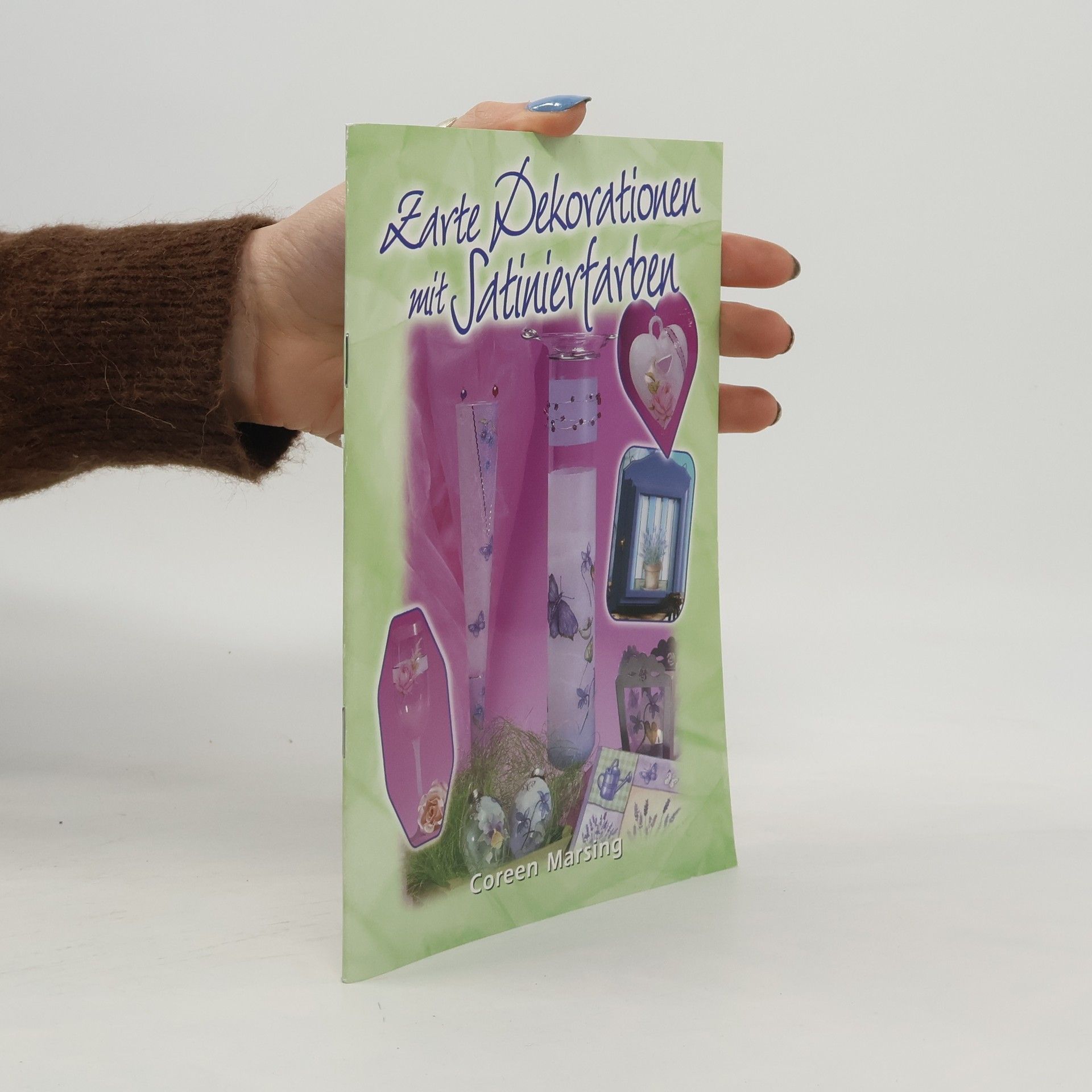 Zarte Dekorationen mit Satinierfarben