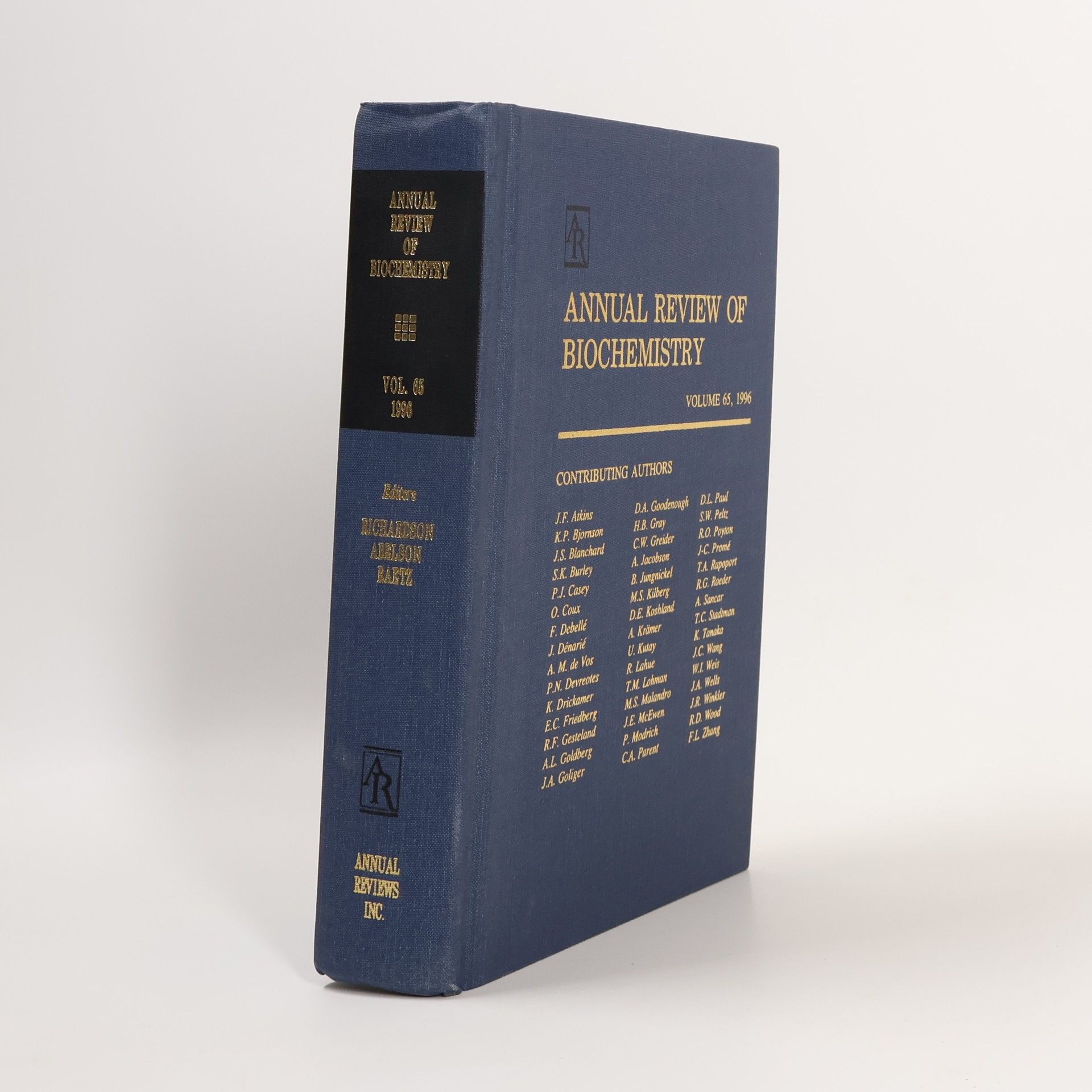 Charles C. Richardson Annual Review of Biochemistry, Volume 65