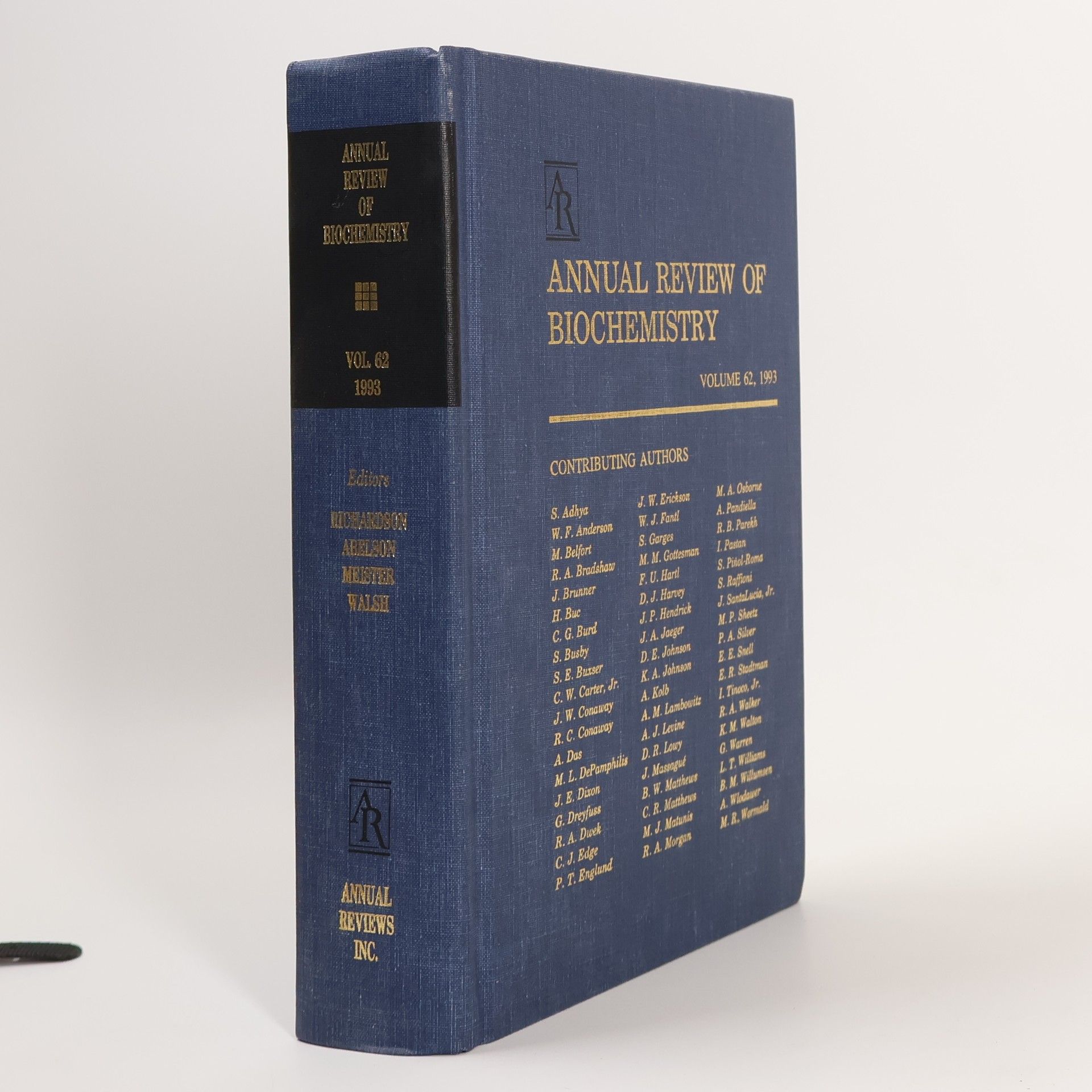 Various authors Annual Review of Biochemistry 62