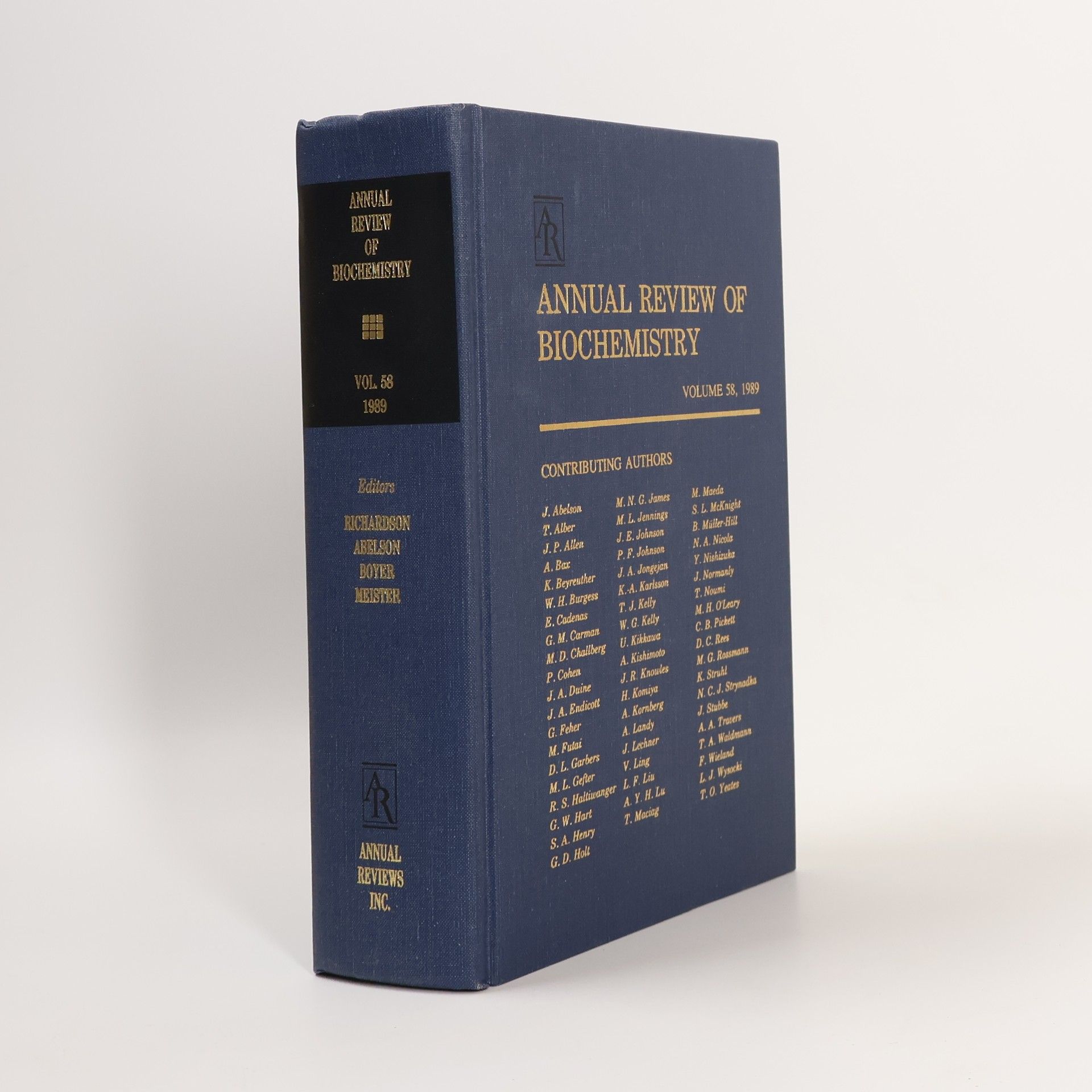 Charles C. Richardson Annual Review of Biochemistry, Volume 58