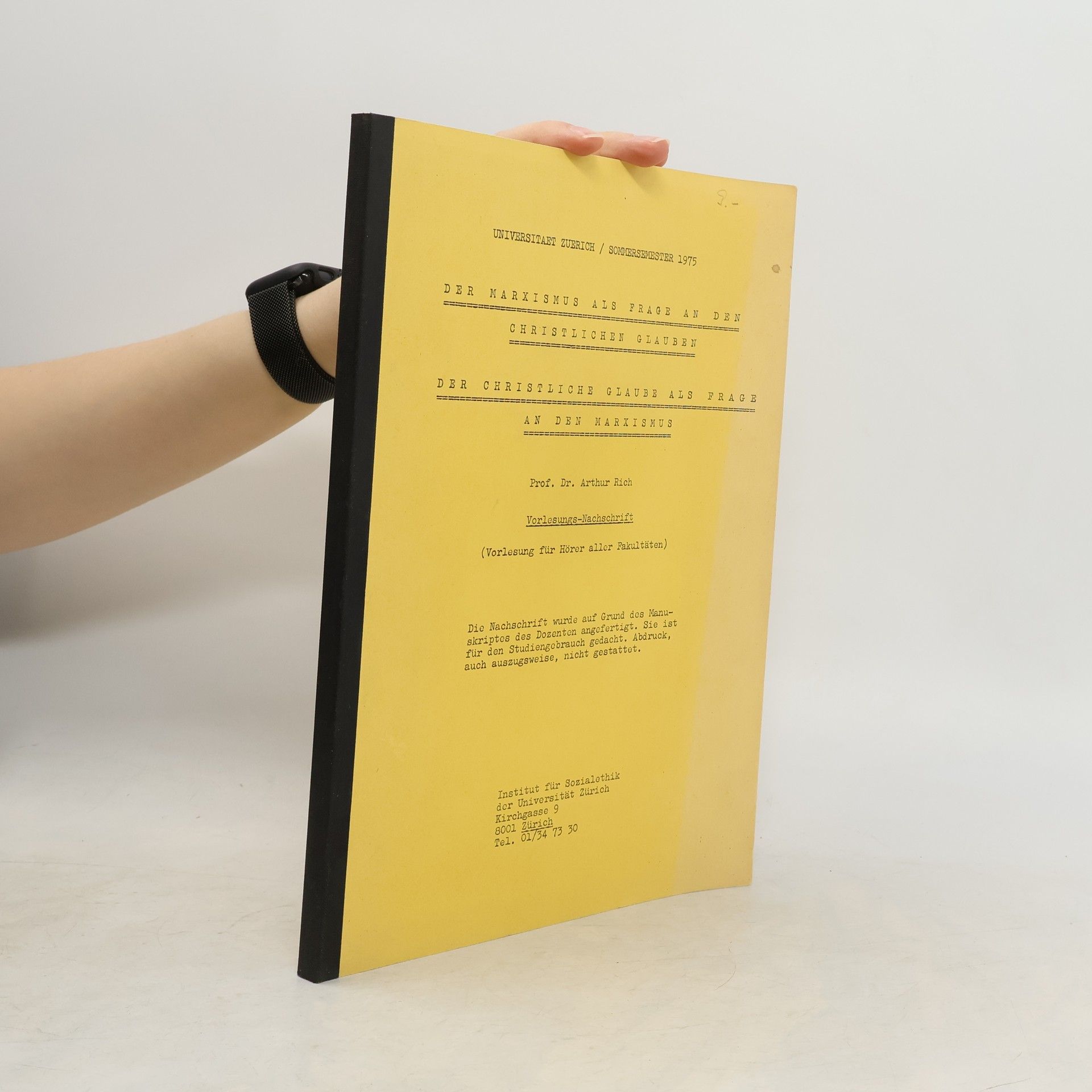 Der Marxismus als Frage an den christlichen Glauben