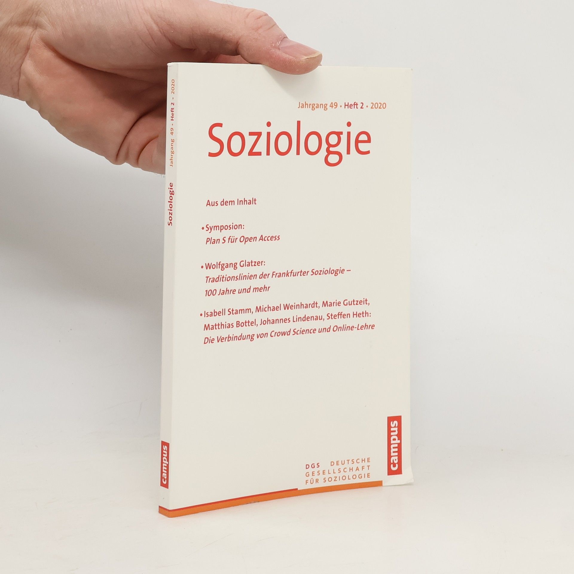 Sina Farzin Soziologie 2/2020