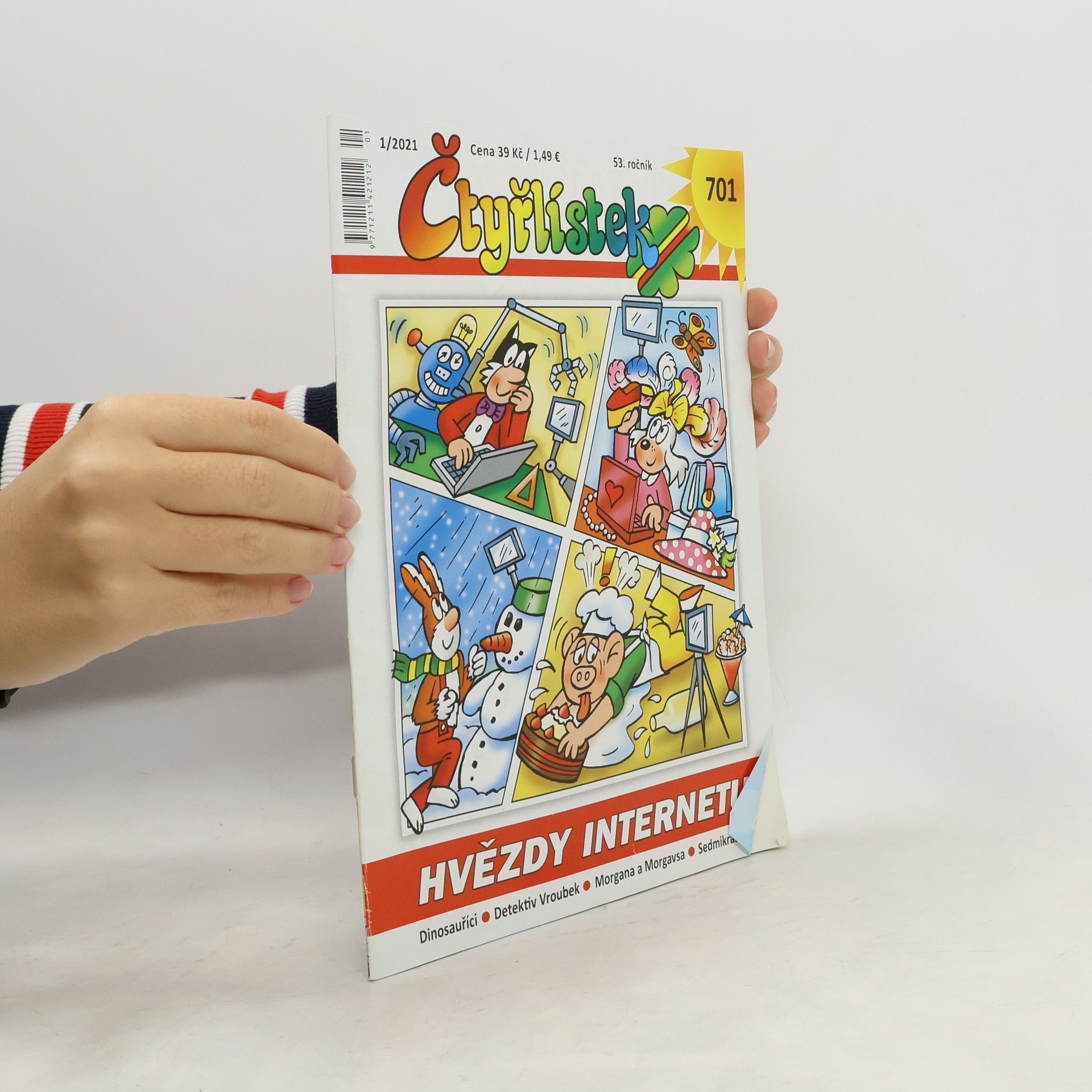 Kolektiv autorů Čtyřlístek 701. 1/2021. Hvězdy internetu