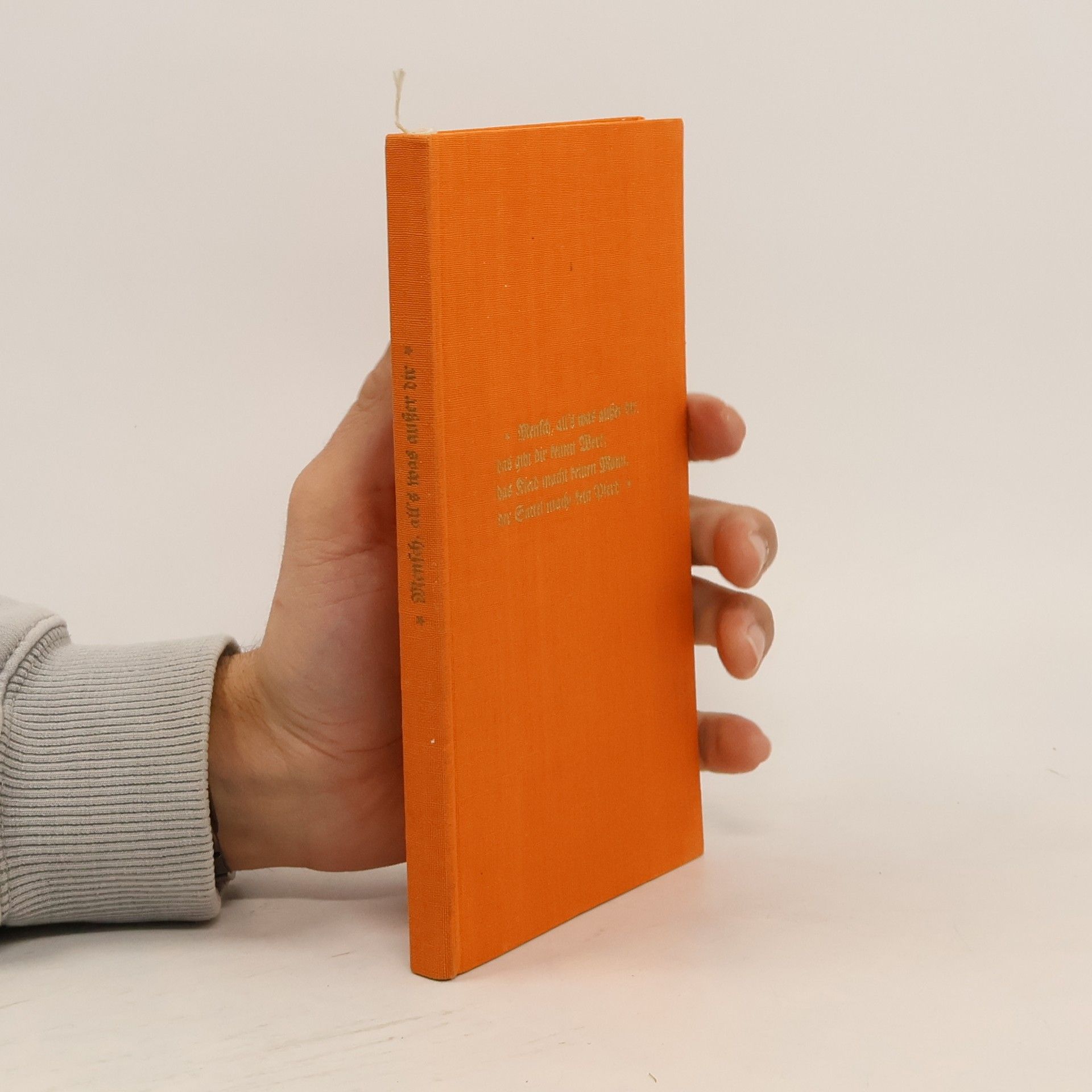 Heinrich Tieck Mensch, all's was außer dir, das gibt dir keinen Wert; das Kleid macht keinen Mann, der Sattel macht kein Pferd