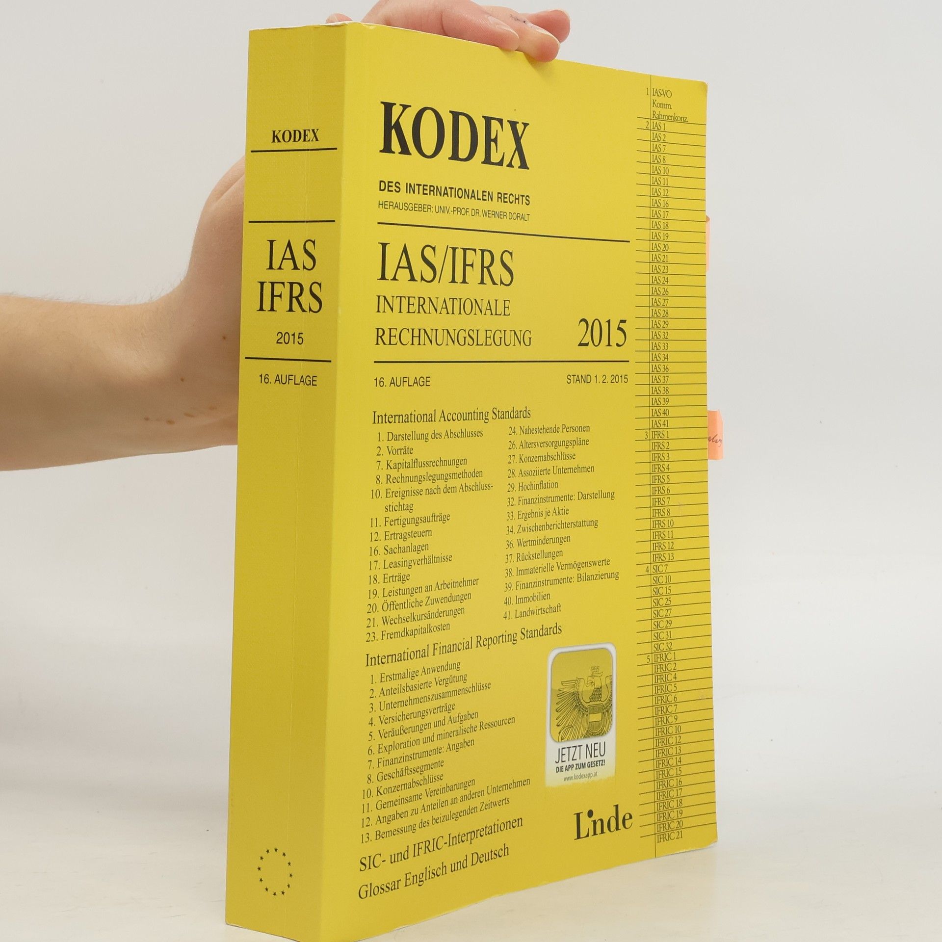 Alfred Wagenhofer KODEX IAS/IFRS Internationale Rechnungslegung 2015 - 16. Auflage, Stand 1.2.2015 - Glossar Englisch und Deutsch