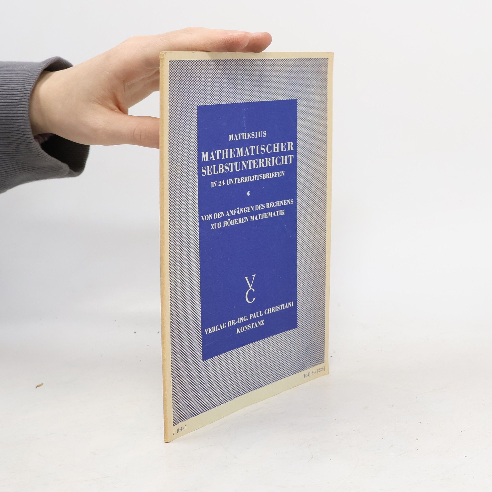 Paul Mathesius Mathematischer Selbstunterricht in 24 Unterrichtsbriefen 2