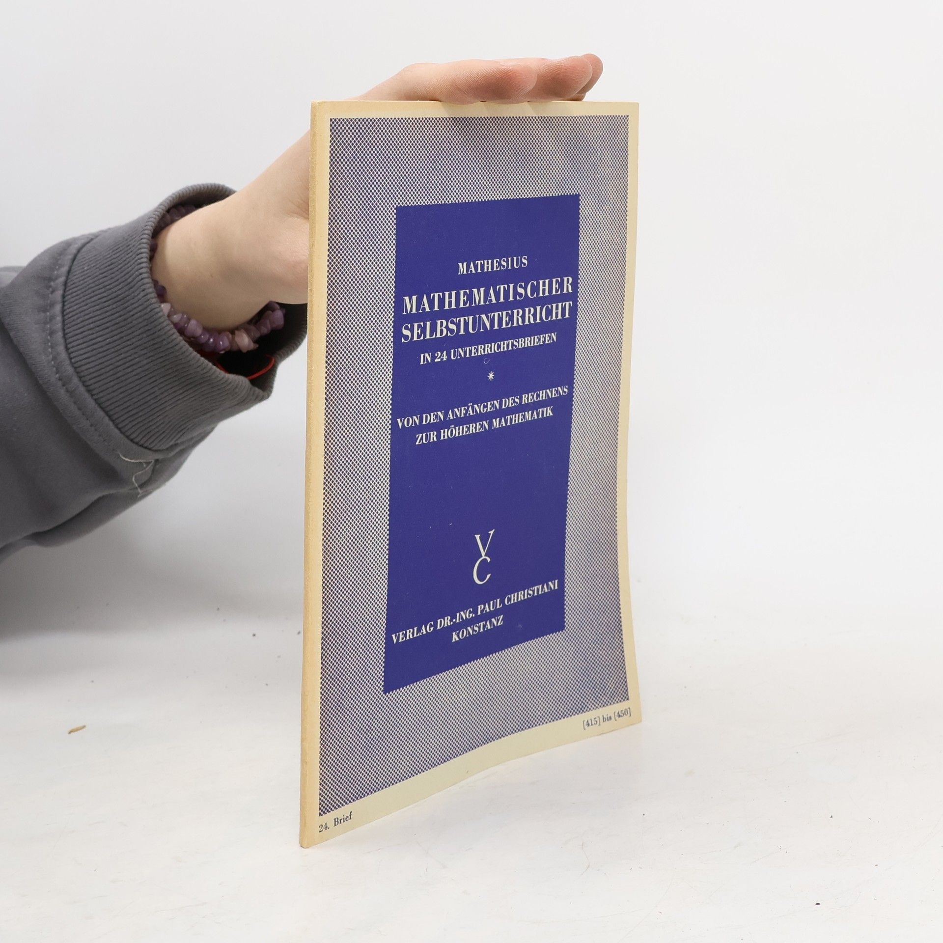 Paul Mathesius Mathematischer Selbstunterricht in 24 Unterrichtsbriefen