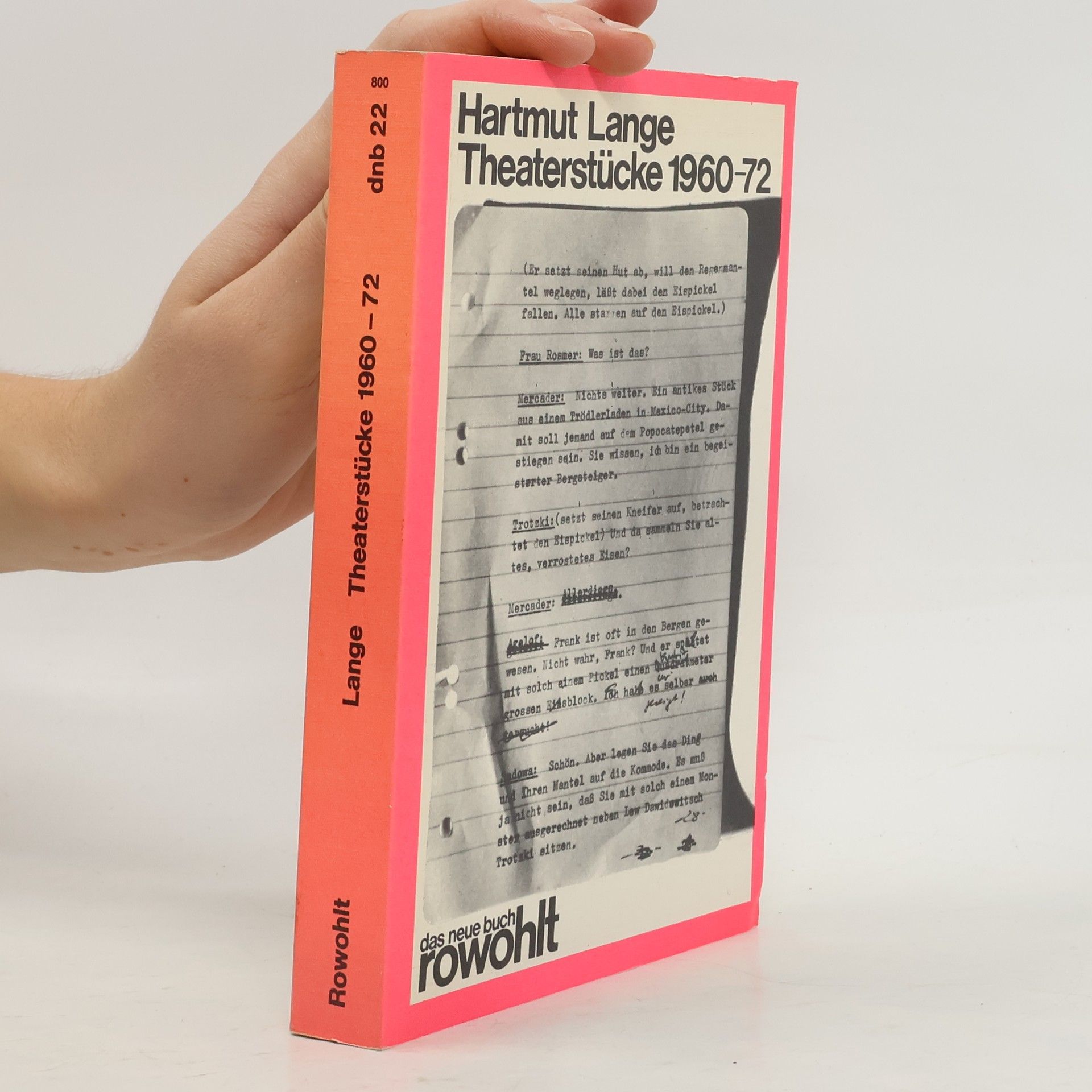 Hartmut Lange Theaterstücke 1960-72