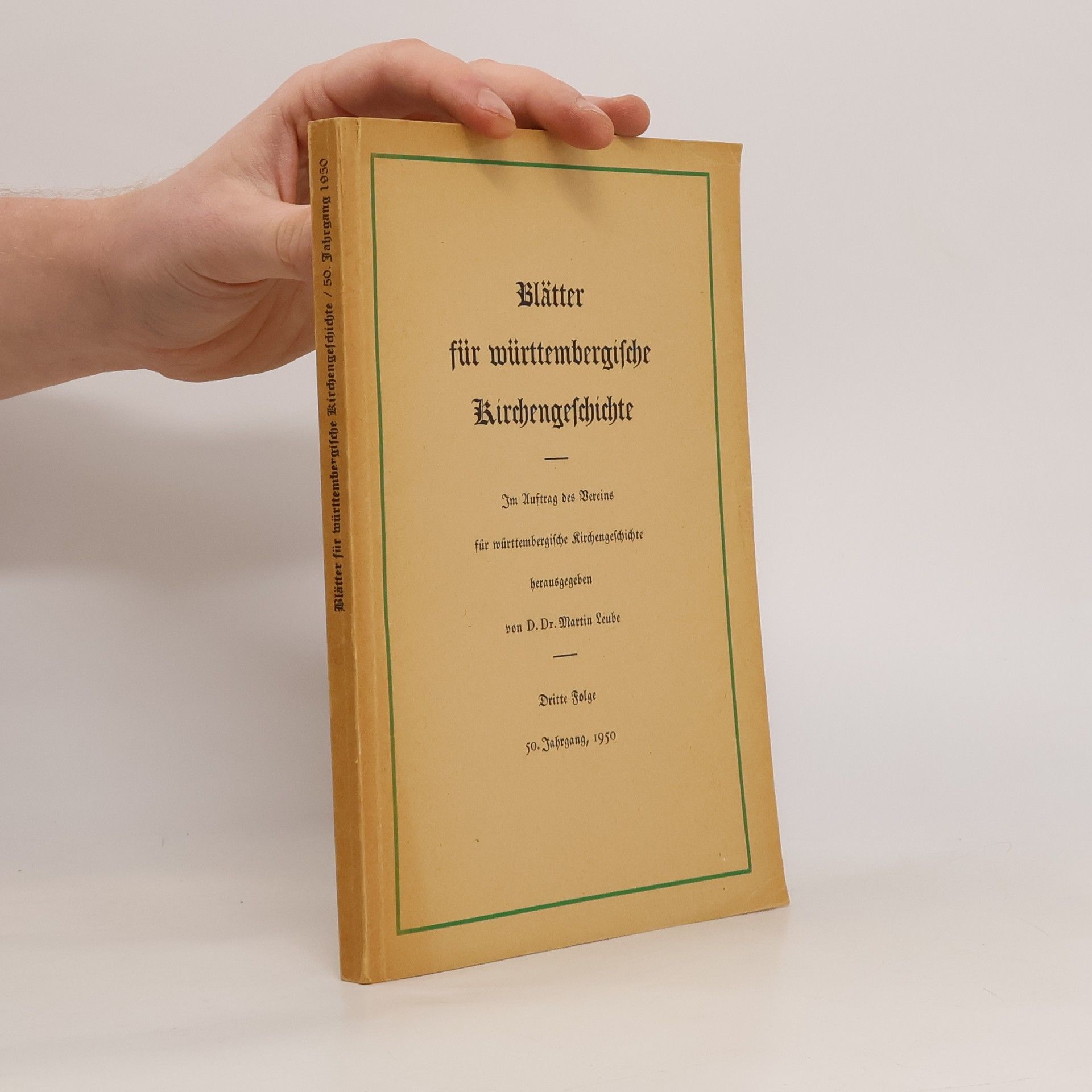 Autorenkollektiv Blätter für württembergische Kirchengeschichte