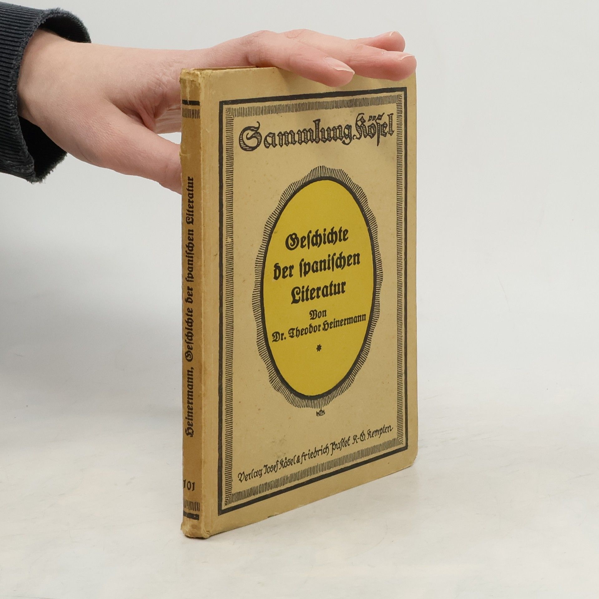 Theodor Heinermann Geschichte der spanischen Literatur