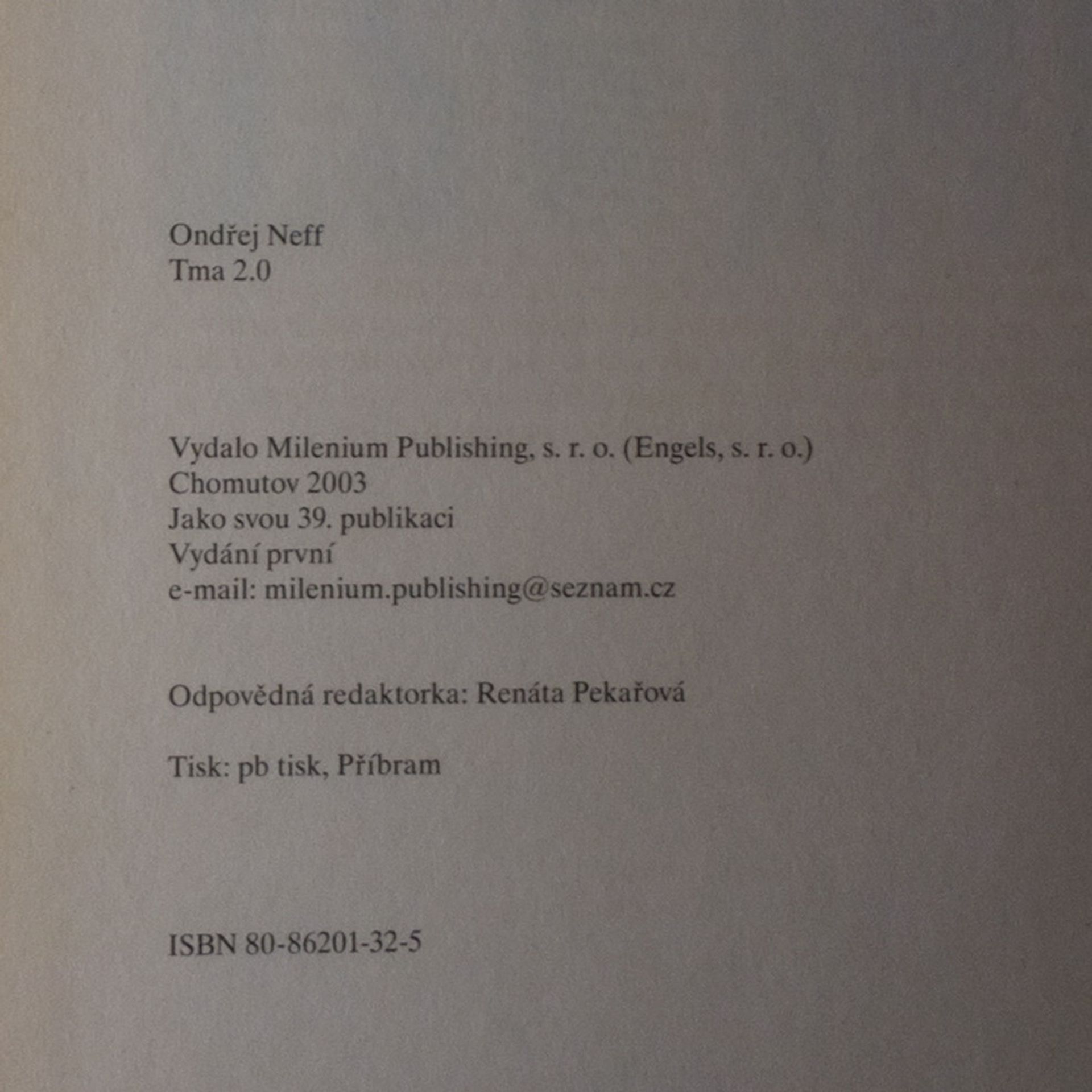 Ondřej Neff Tma 2.0