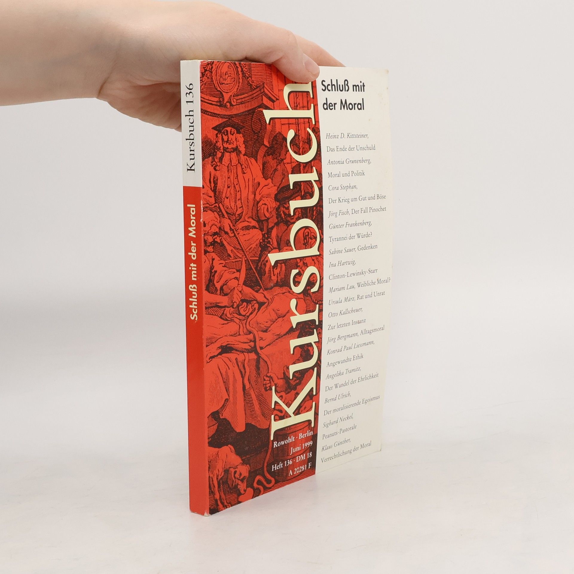 Kursbuch Heft 136: Schluß mit der Moral