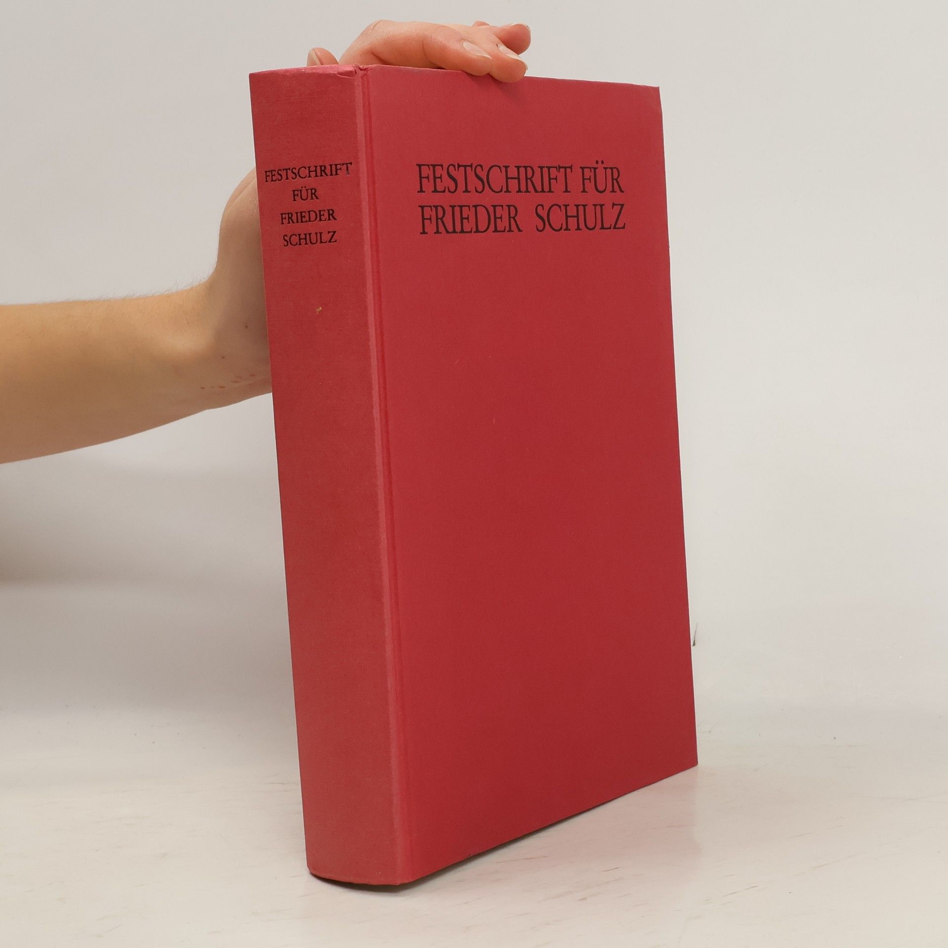 Heinrich Riehm Festschrift für Frieder Schulz